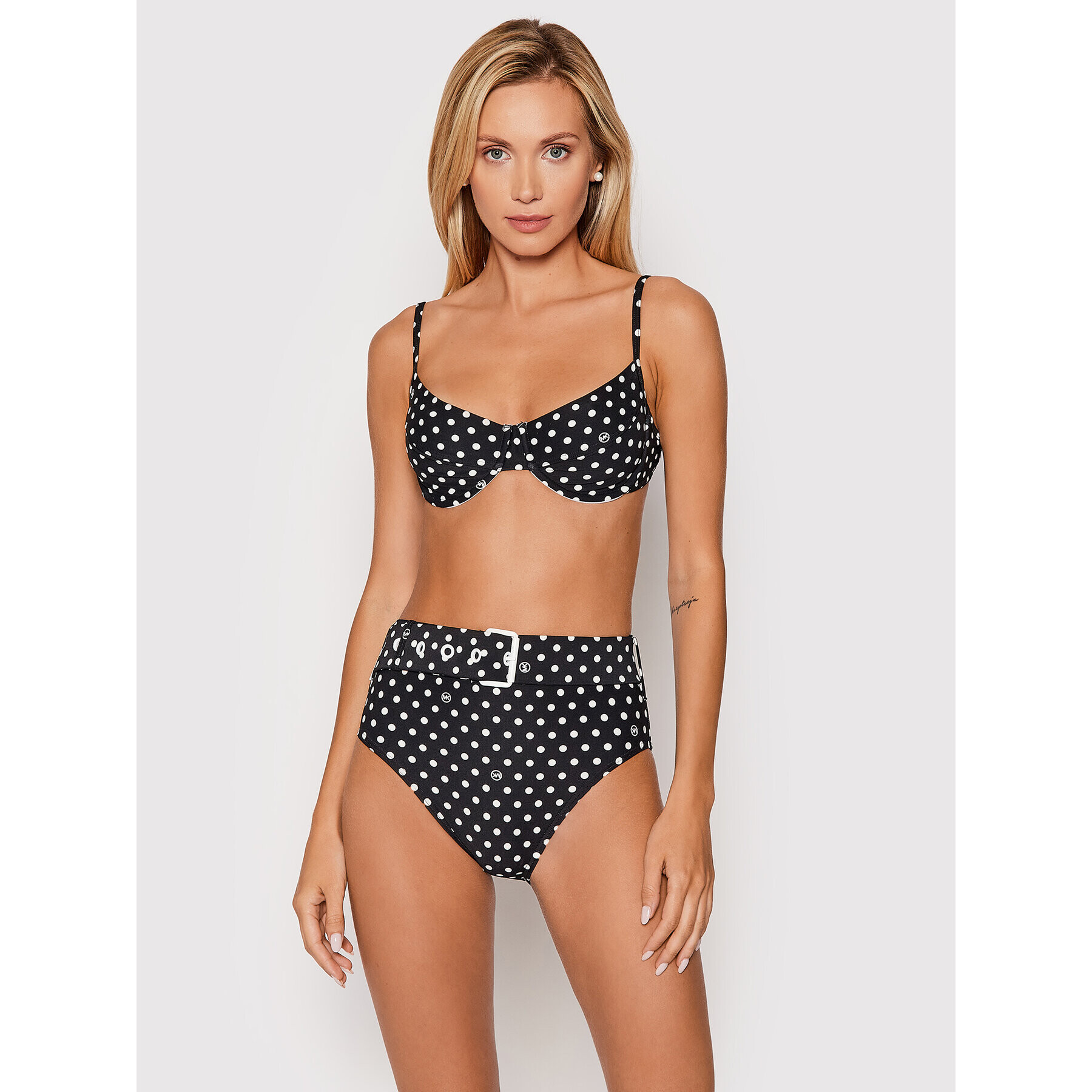 MICHAEL Michael Kors Bikini partea de sus MM8C618 Negru - Pled.ro