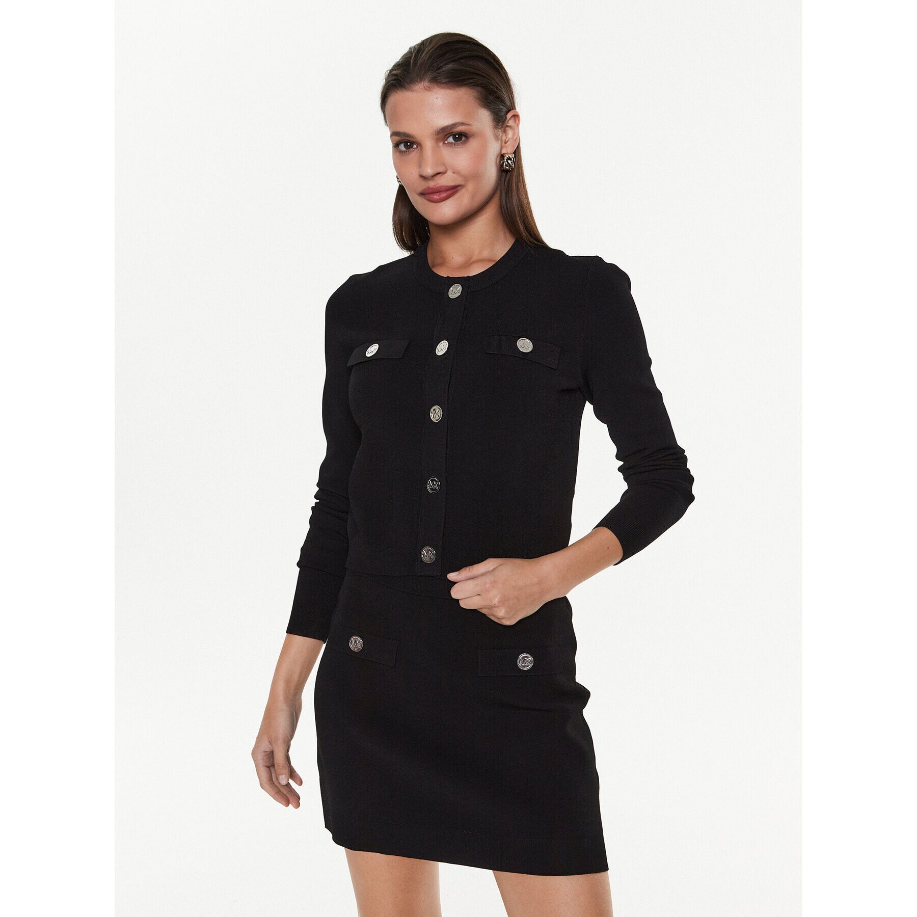 MICHAEL Michael Kors Cardigan MR360KT33D Negru Regular Fit - Pled.ro