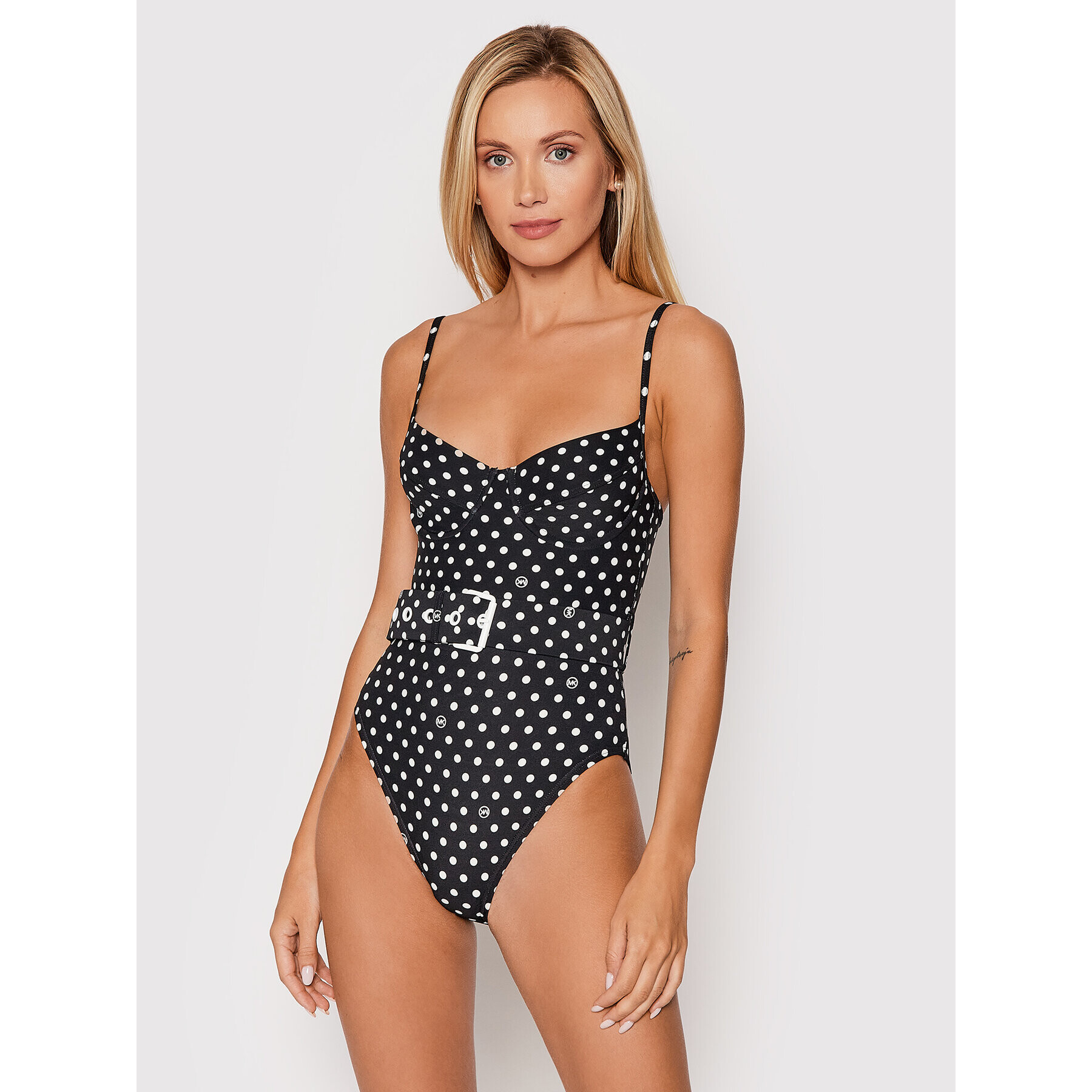 MICHAEL Michael Kors Costum de baie Dot MM8C615 Negru - Pled.ro