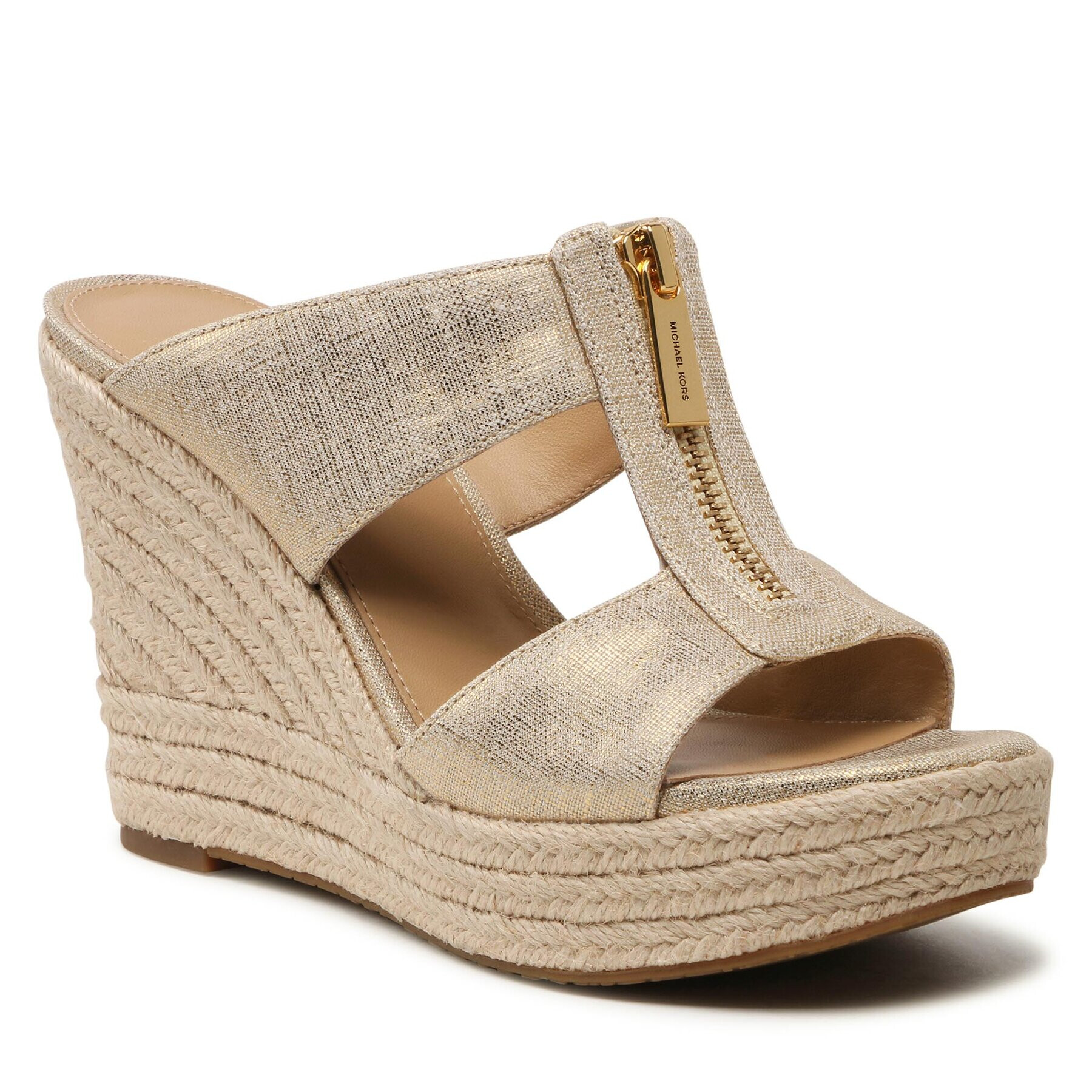 MICHAEL Michael Kors Espadrile Bradley Mule 40S3BYMS2D Auriu - Pled.ro