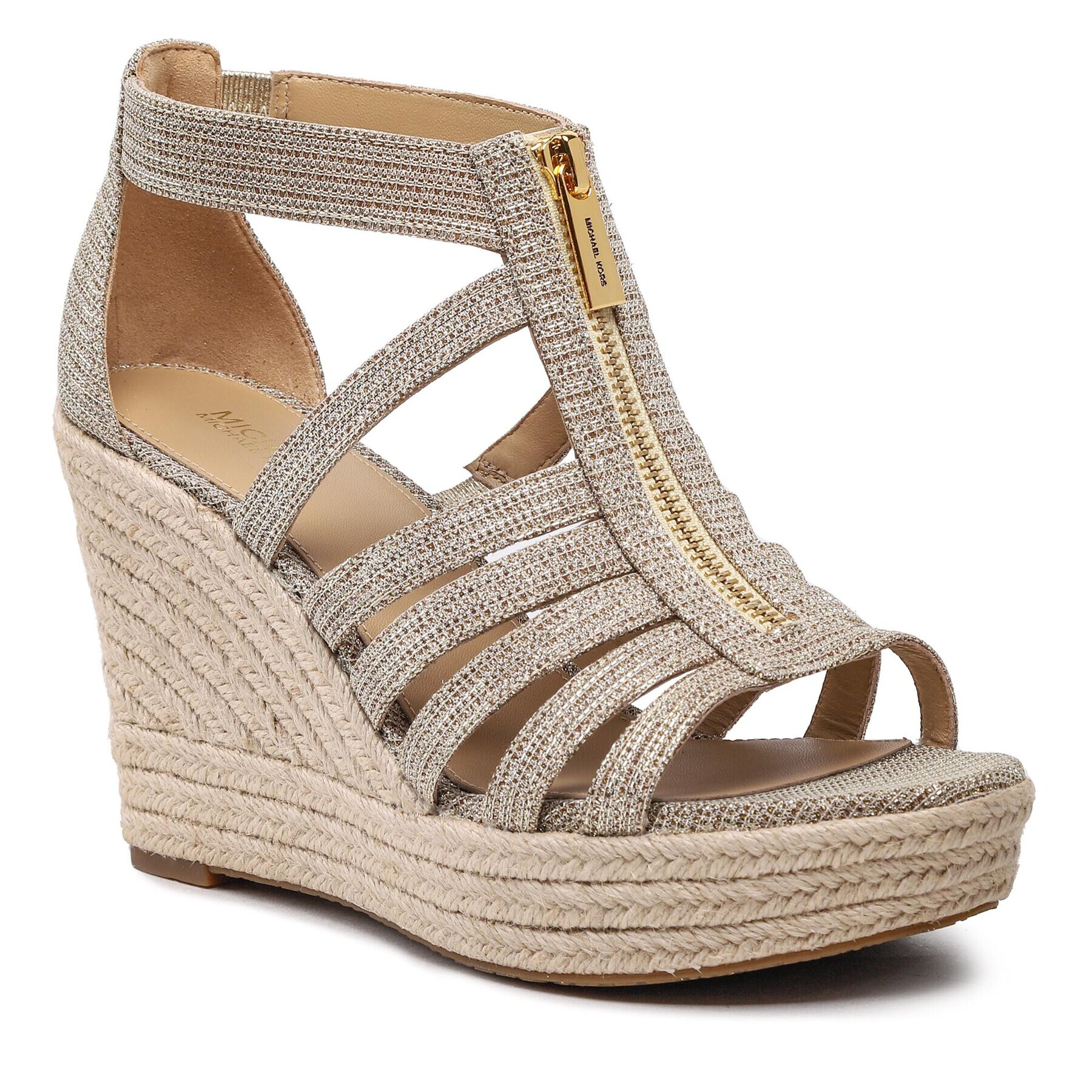 MICHAEL Michael Kors Espadrile Bradley Wedge 40S3BYMS3D Auriu - Pled.ro