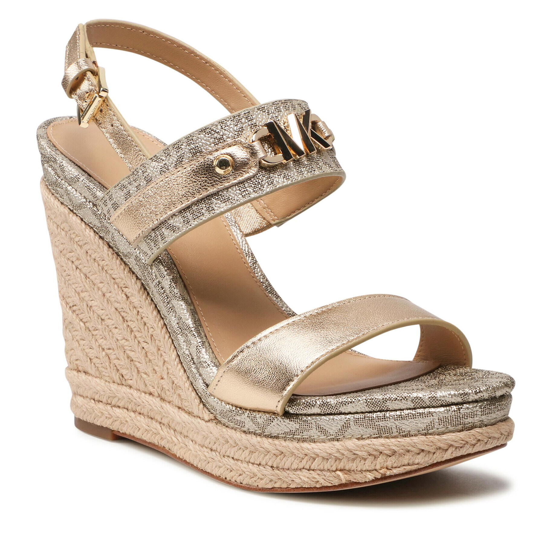 MICHAEL Michael Kors Espadrile Farrah Wedge 40R2FHHS1B Auriu - Pled.ro