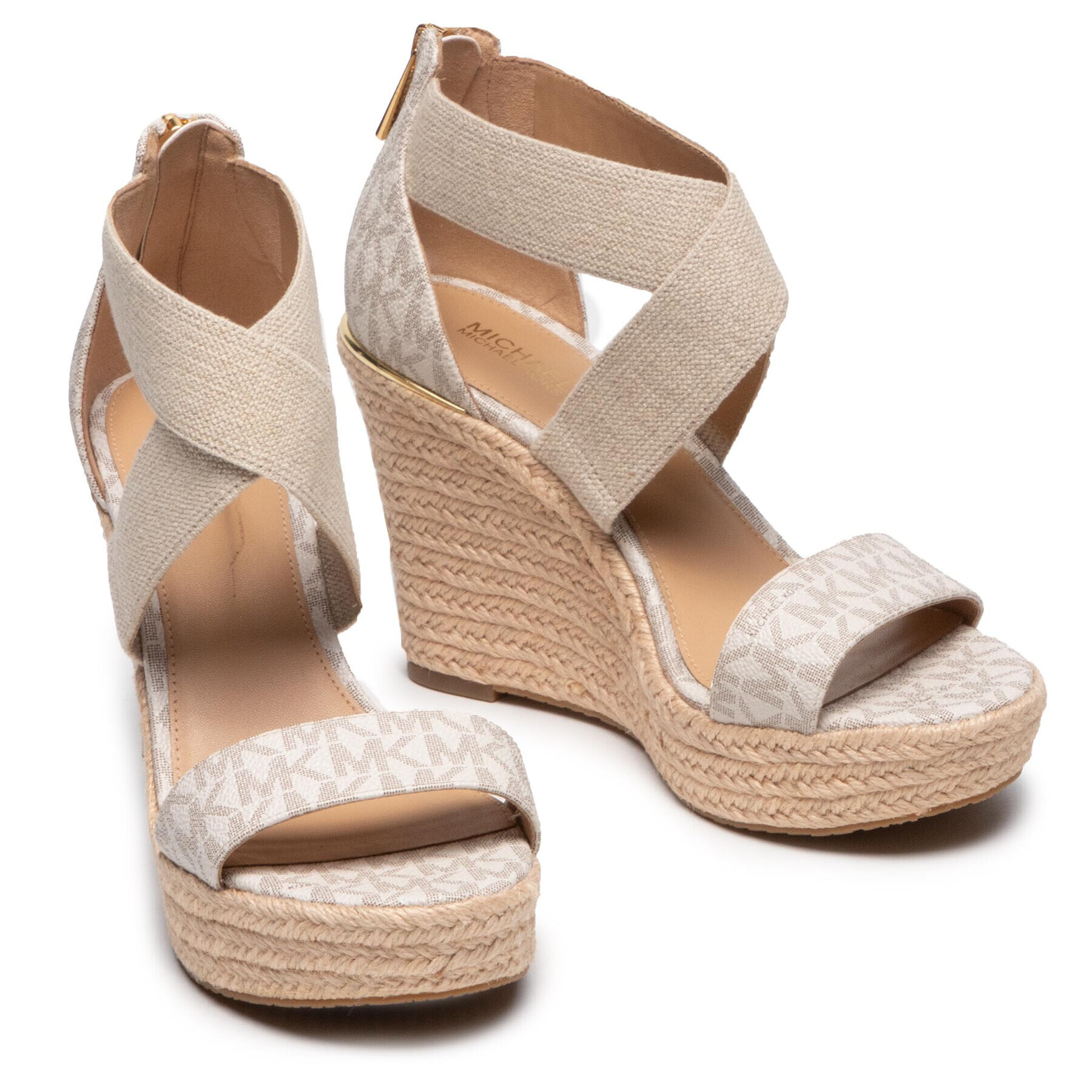 MICHAEL Michael Kors Espadrile Prue Wedge 40S0PRMS2B Bej - Pled.ro