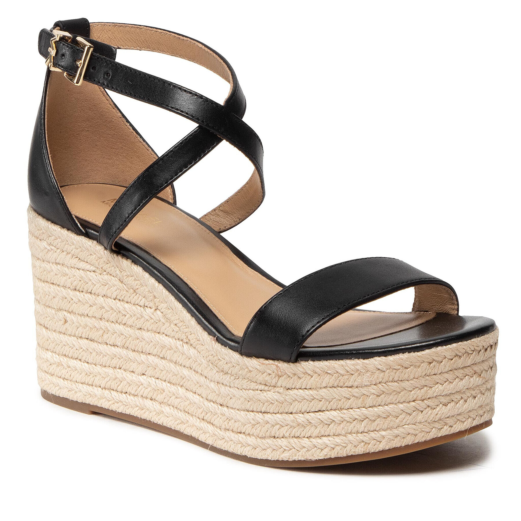 MICHAEL Michael Kors Espadrile Serena Wedge Espadrille 40S2SEMS1L Negru - Pled.ro