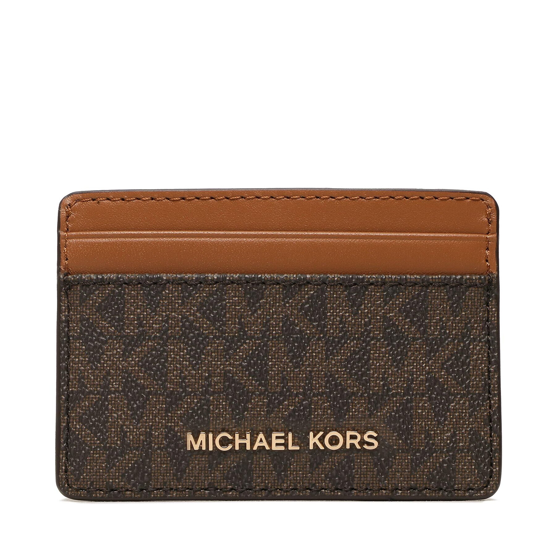 MICHAEL Michael Kors Etui pentru carduri Jet Set 34F1GJ6D0B Maro - Pled.ro