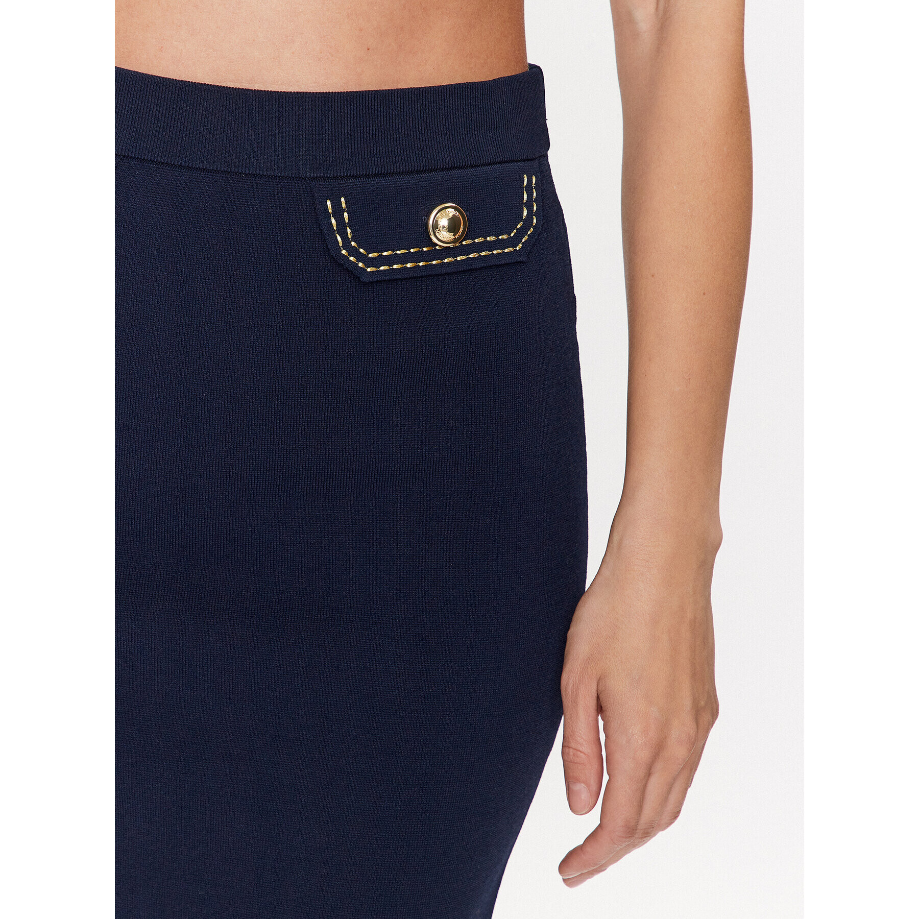 MICHAEL Michael Kors Fustă tip creion MS3702V33D Bleumarin Slim Fit - Pled.ro