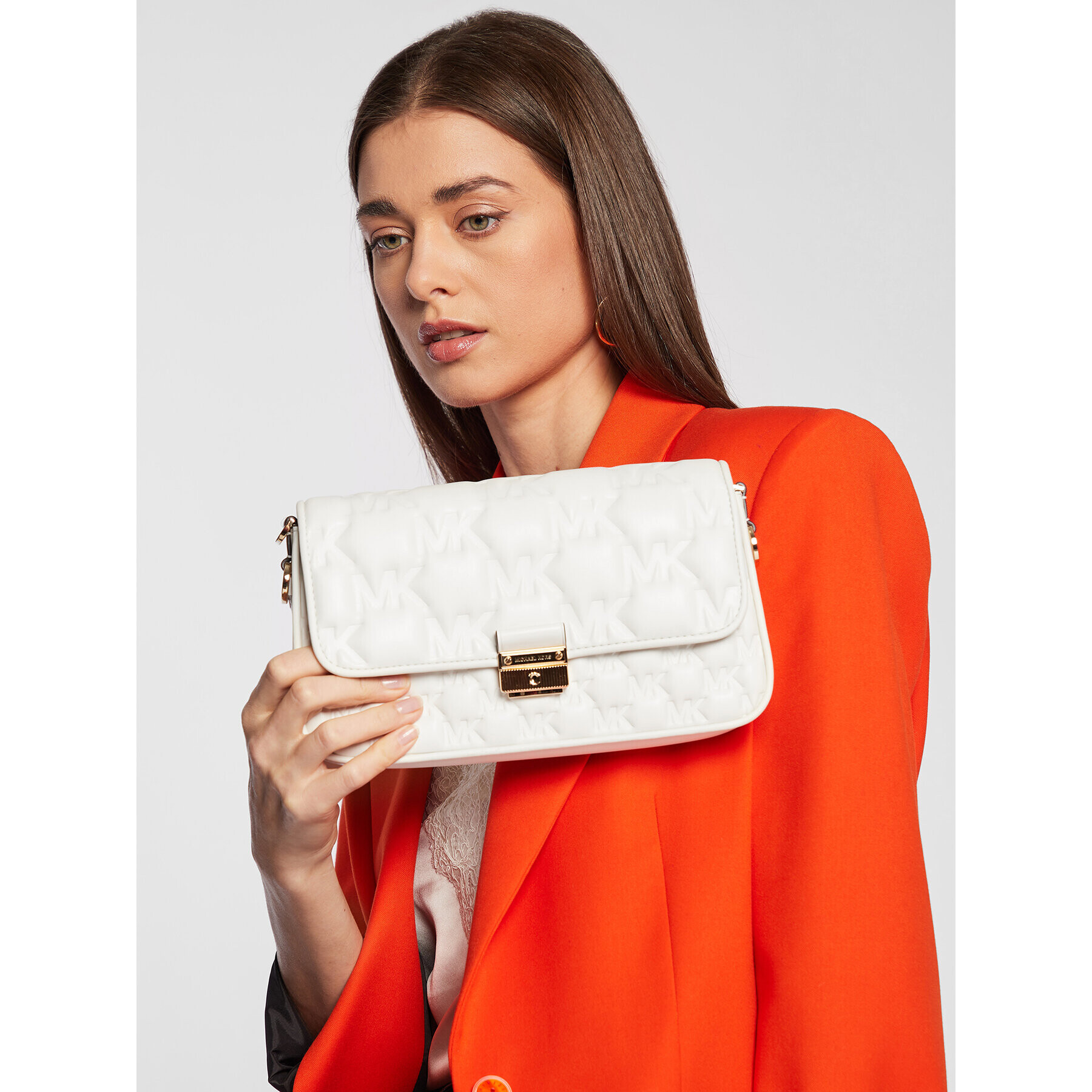 MICHAEL Michael Kors Geantă Bradshaw 30S2G2BL1L Alb - Pled.ro