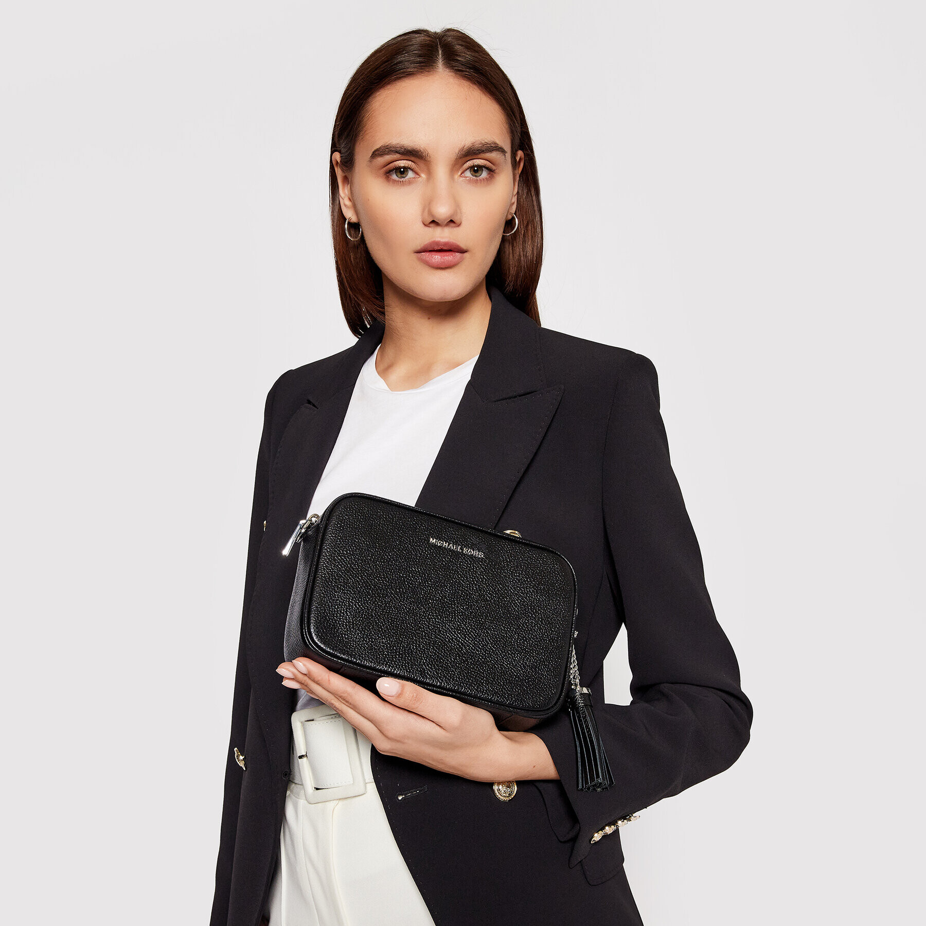 MICHAEL Michael Kors Geantă Ginny 32F7SGNM8L Negru - Pled.ro