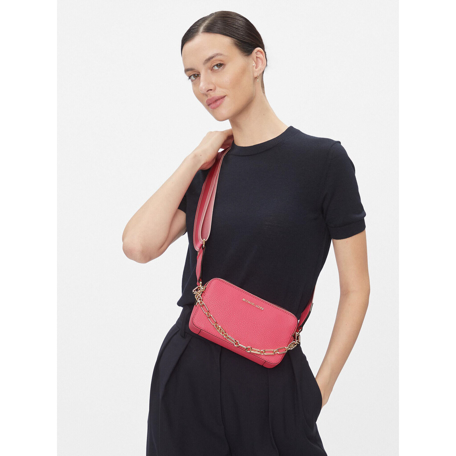 MICHAEL Michael Kors Geantă Jet Set 32S3GJ6C1L Roz - Pled.ro