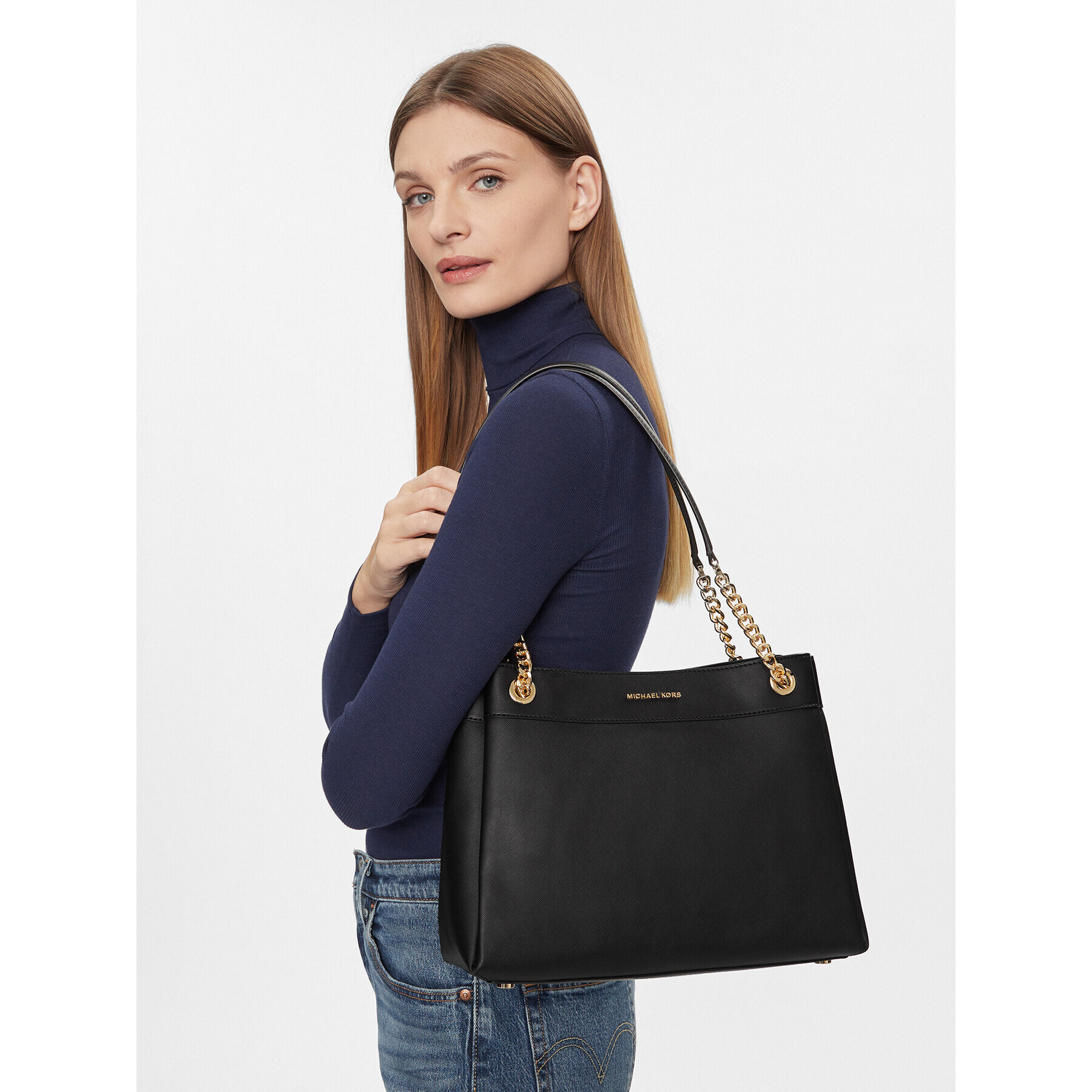 MICHAEL Michael Kors Geantă Lori 30F3G6LE2L Negru - Pled.ro