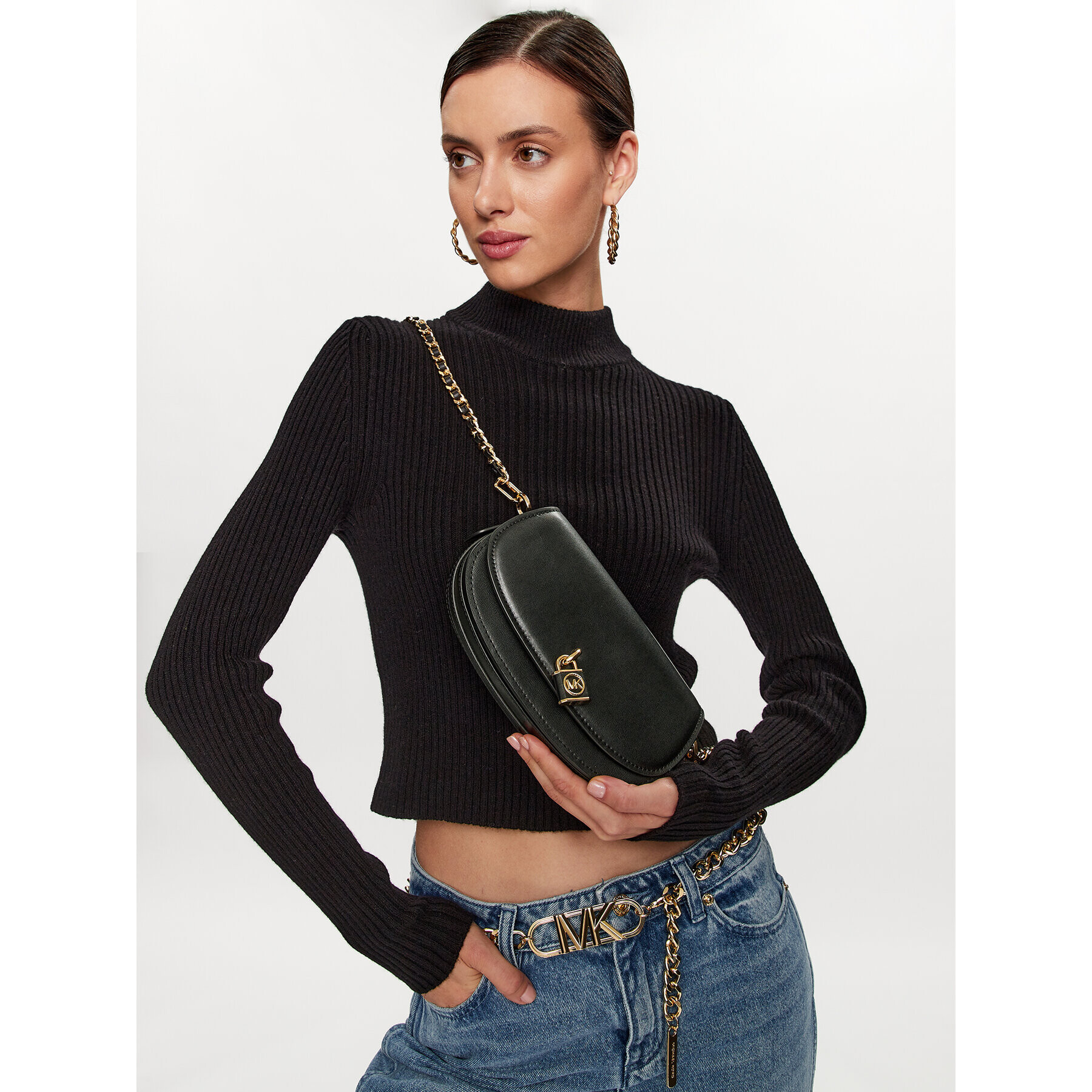 MICHAEL Michael Kors Geantă Mila 30F3GIMM1L Negru - Pled.ro