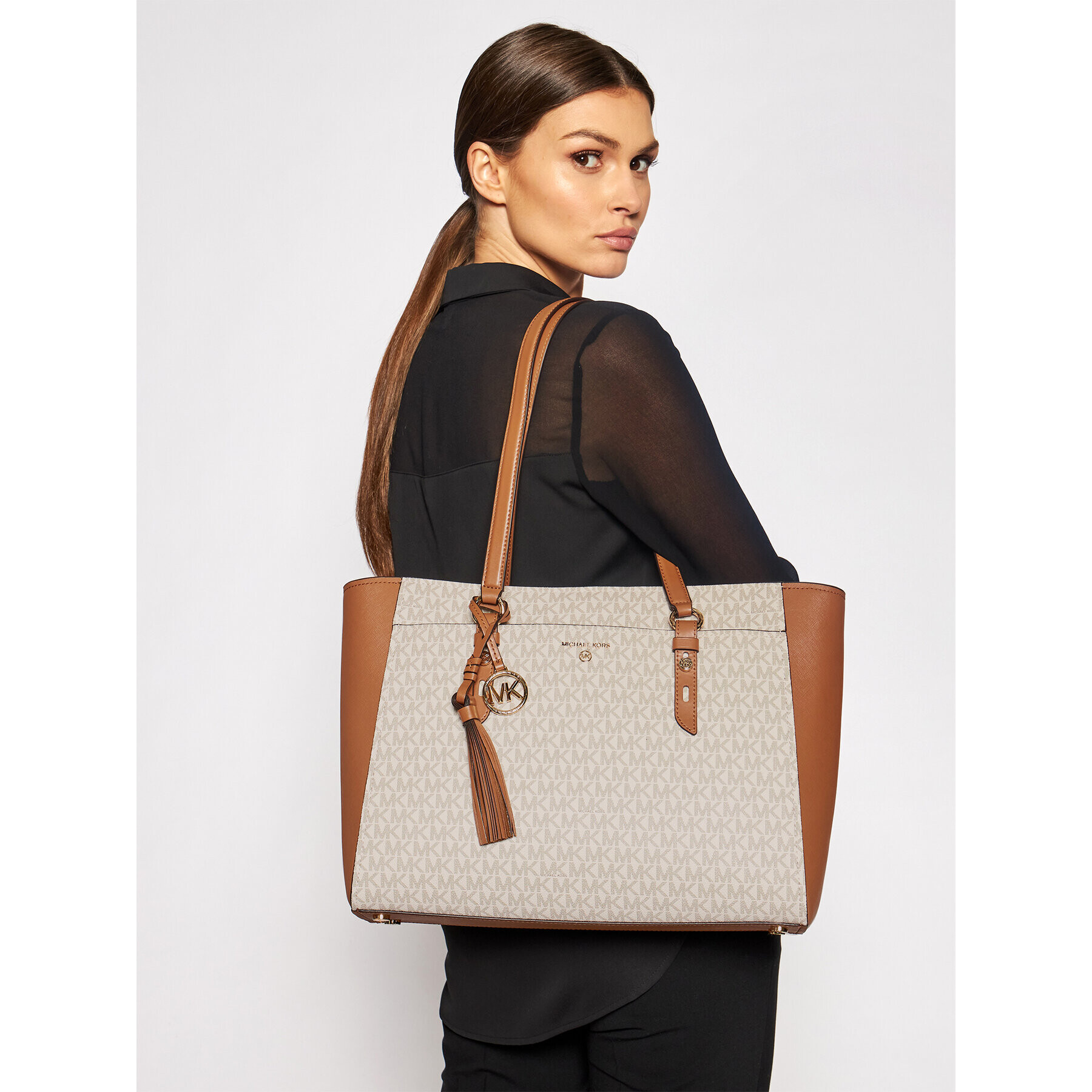 MICHAEL Michael Kors Geantă Sullivan 30S1GNXT7B Bej - Pled.ro