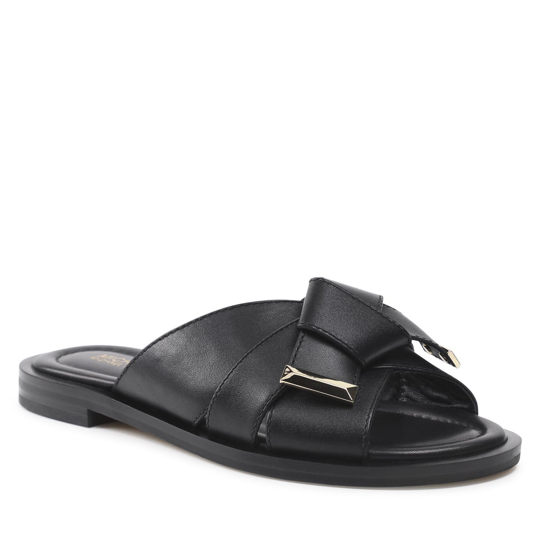 MICHAEL Michael Kors Șlapi Addison Flat Sandal 40T1ADFA1L Negru - Pled.ro