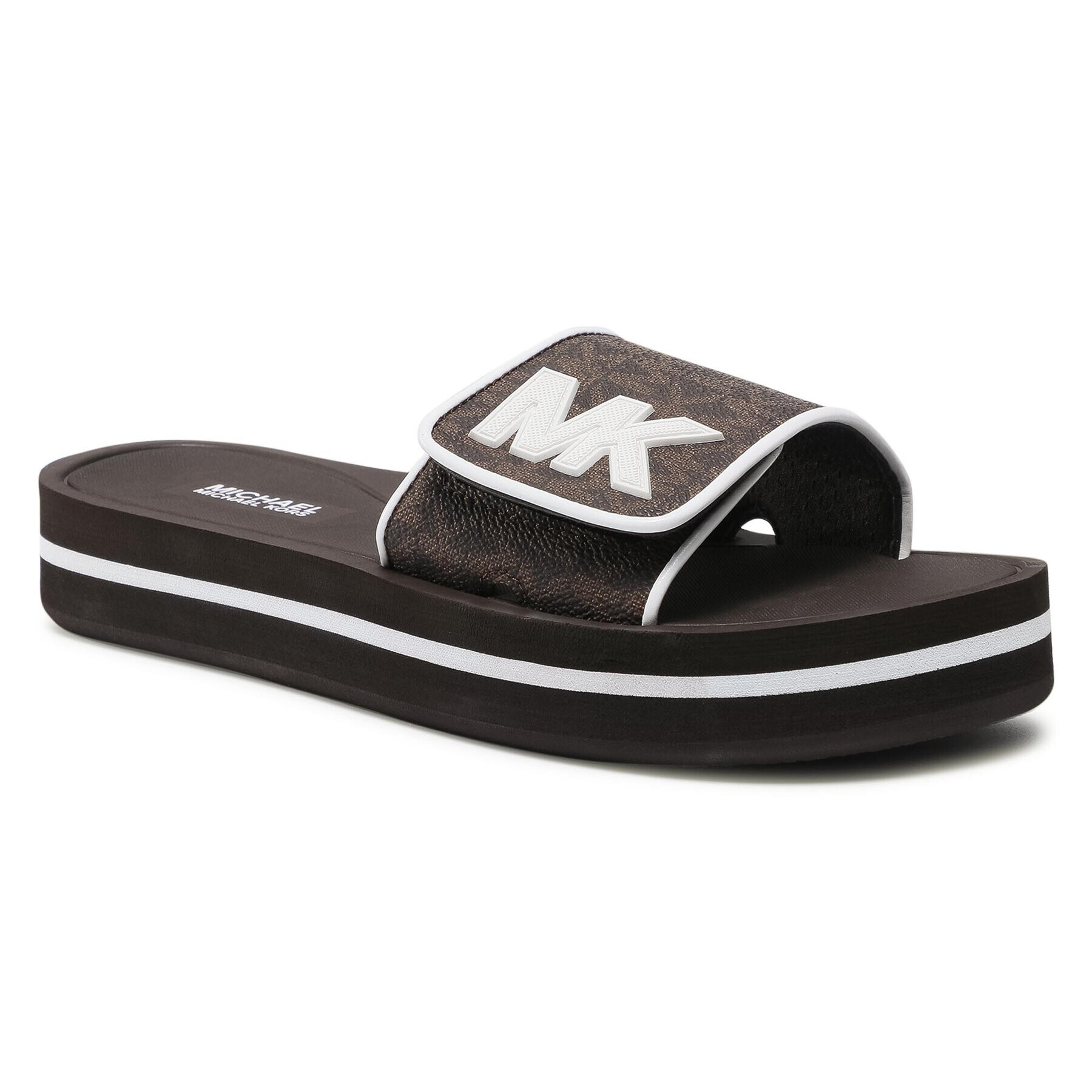 MICHAEL Michael Kors Șlapi Mk Platform Slide 40S1MKFA2B Maro - Pled.ro