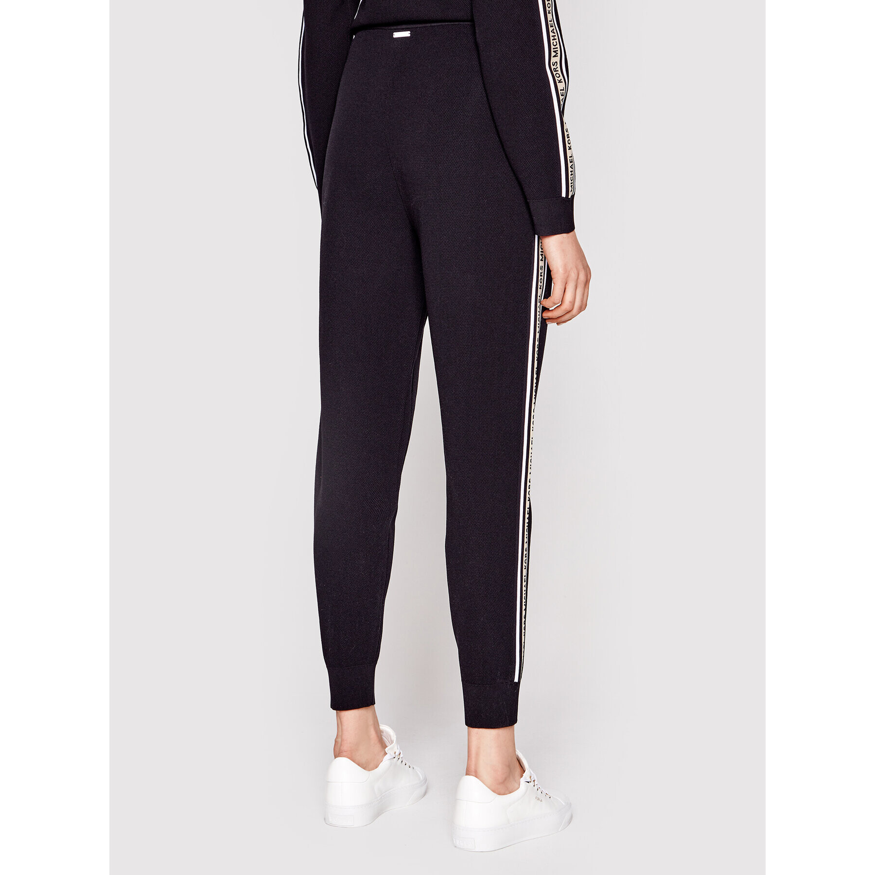 MICHAEL Michael Kors Pantaloni trening MS1301K1FW Negru Regular Fit - Pled.ro