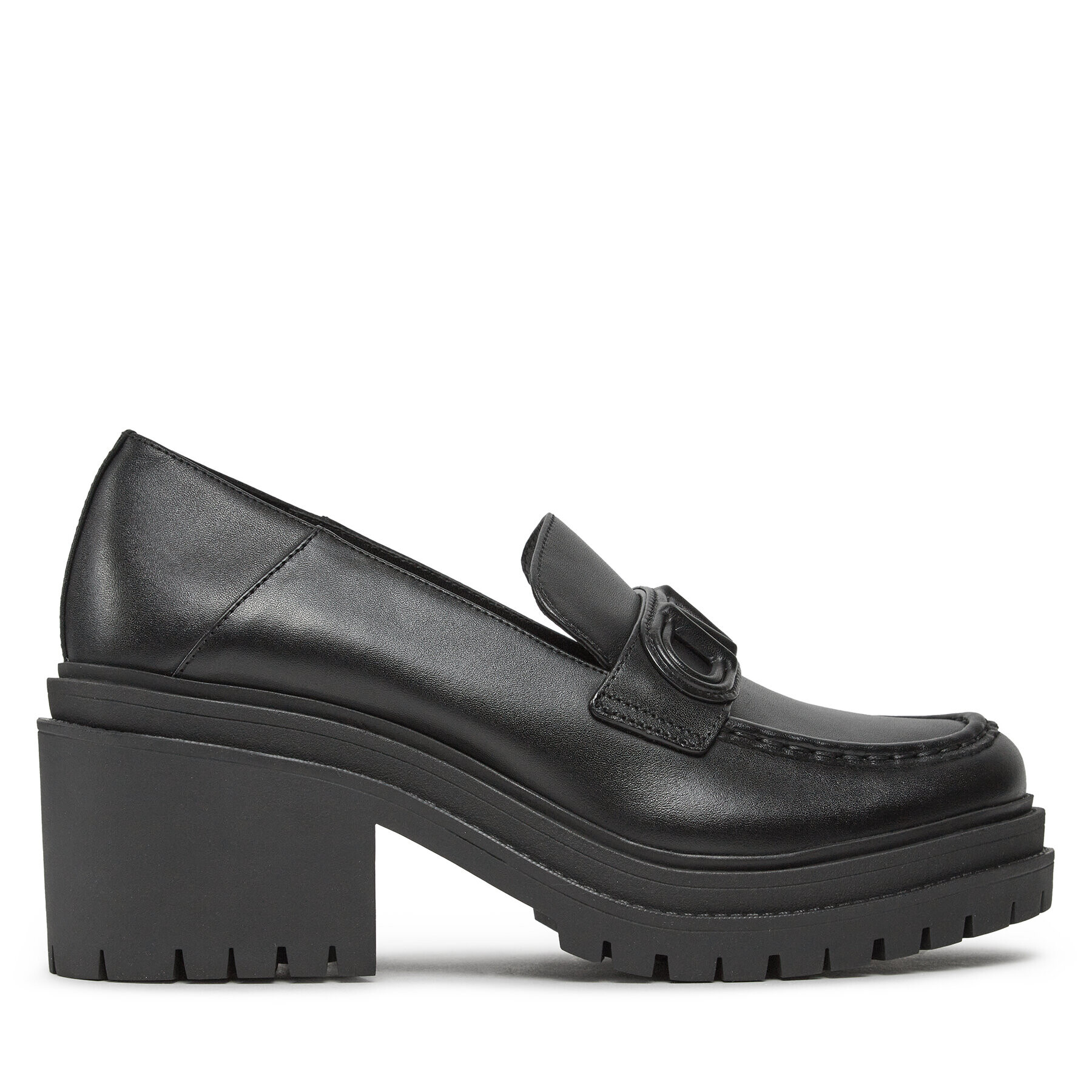 MICHAEL Michael Kors Pantofi Rocco Heeled Loafer 40H3RCMP1L Negru - Pled.ro