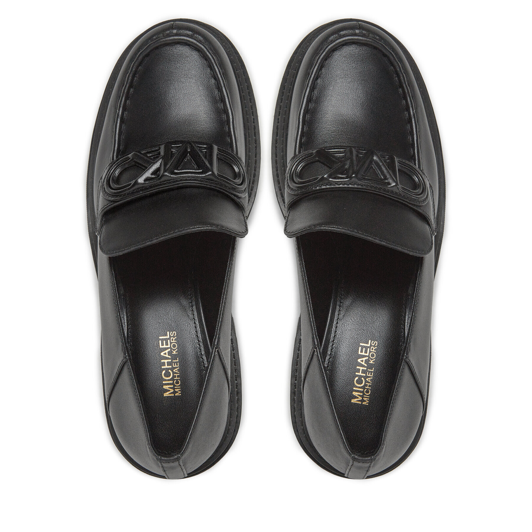 MICHAEL Michael Kors Pantofi Rocco Heeled Loafer 40H3RCMP1L Negru - Pled.ro