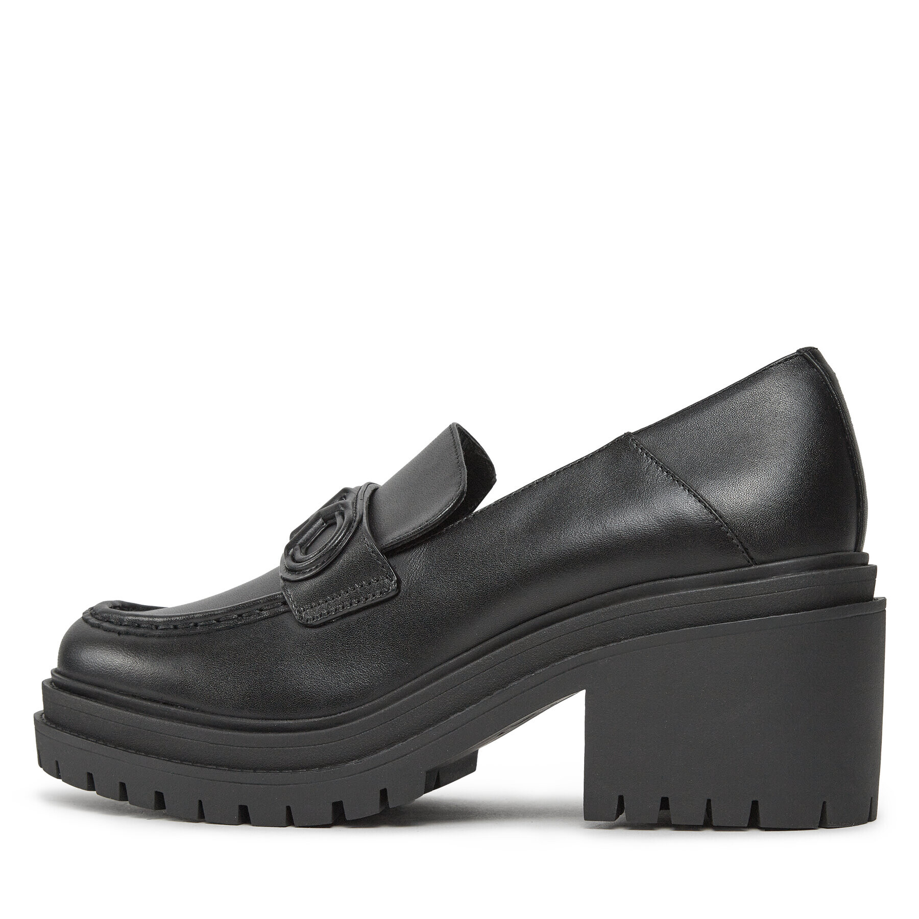 MICHAEL Michael Kors Pantofi Rocco Heeled Loafer 40H3RCMP1L Negru - Pled.ro