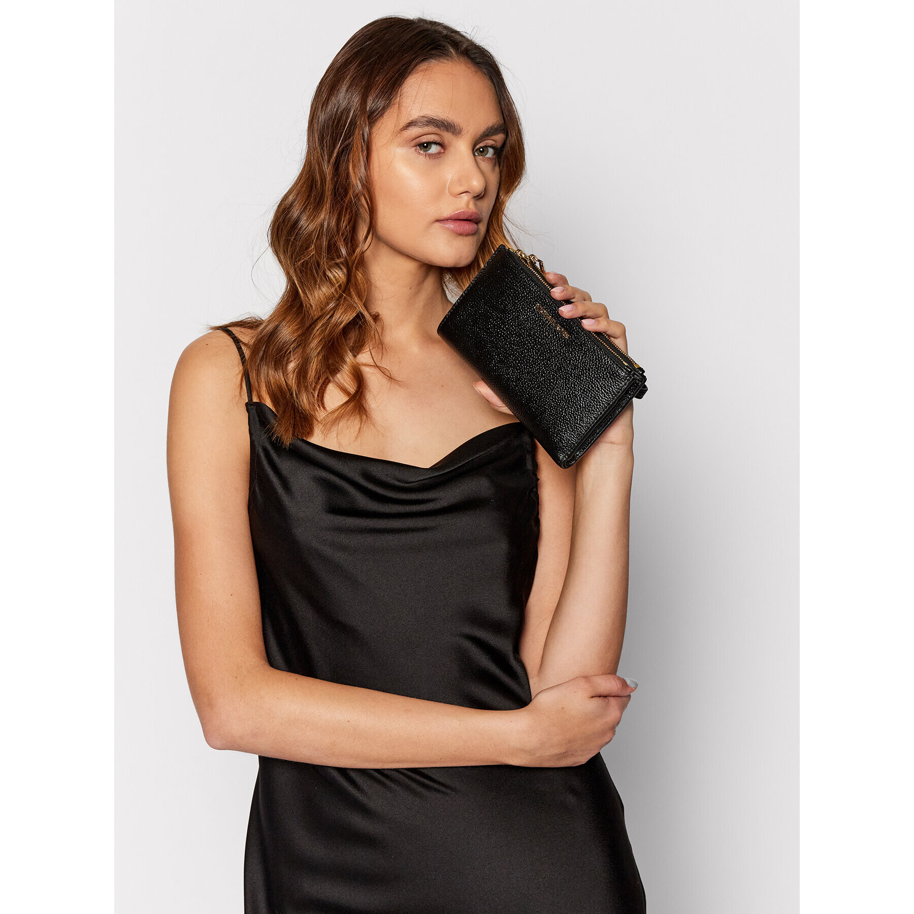 MICHAEL Michael Kors Portofel Mare de Damă Jet Set 34F9GAFW4L Negru - Pled.ro