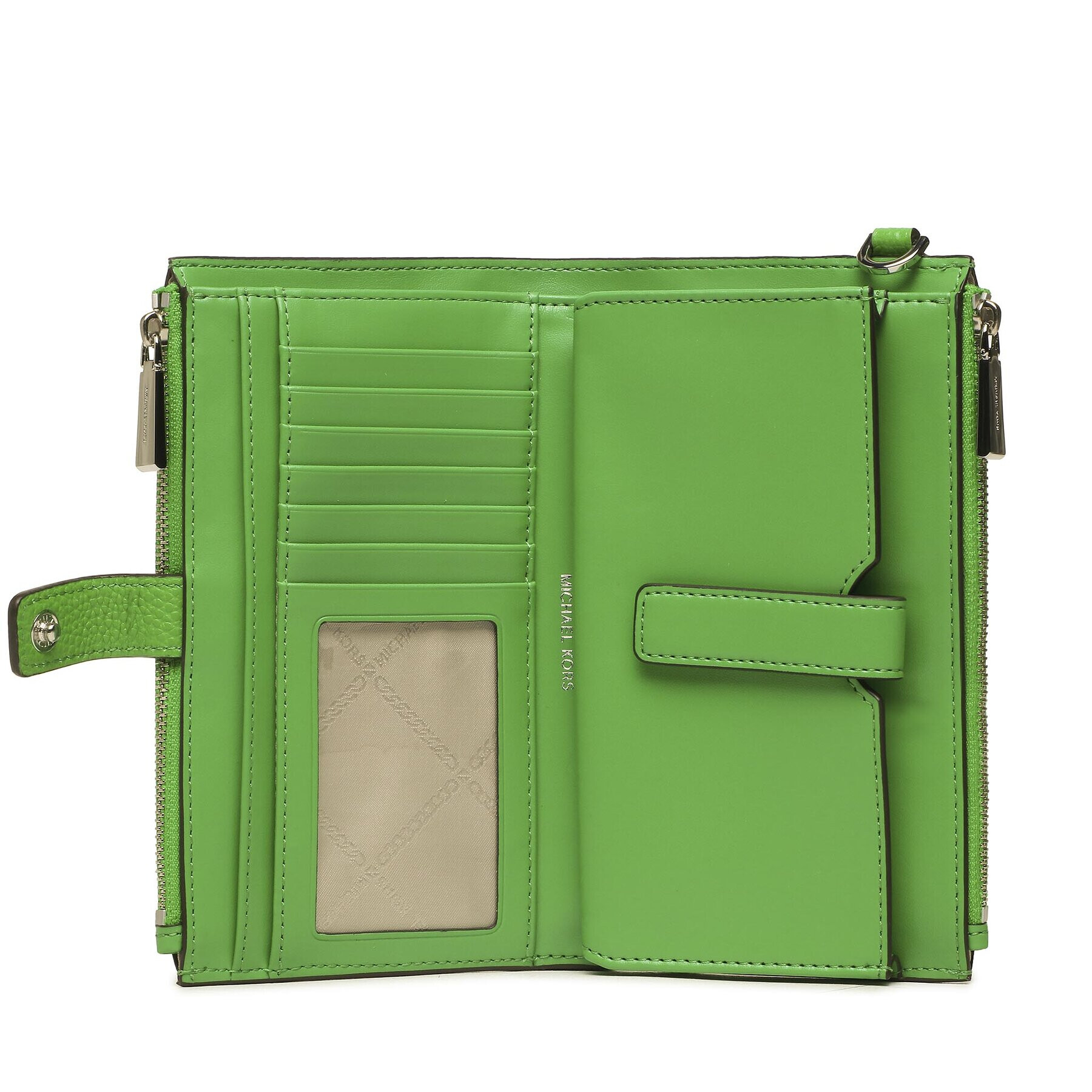 MICHAEL Michael Kors Portofel Mare de Damă Jet Set 34F9SAFW4L Verde - Pled.ro