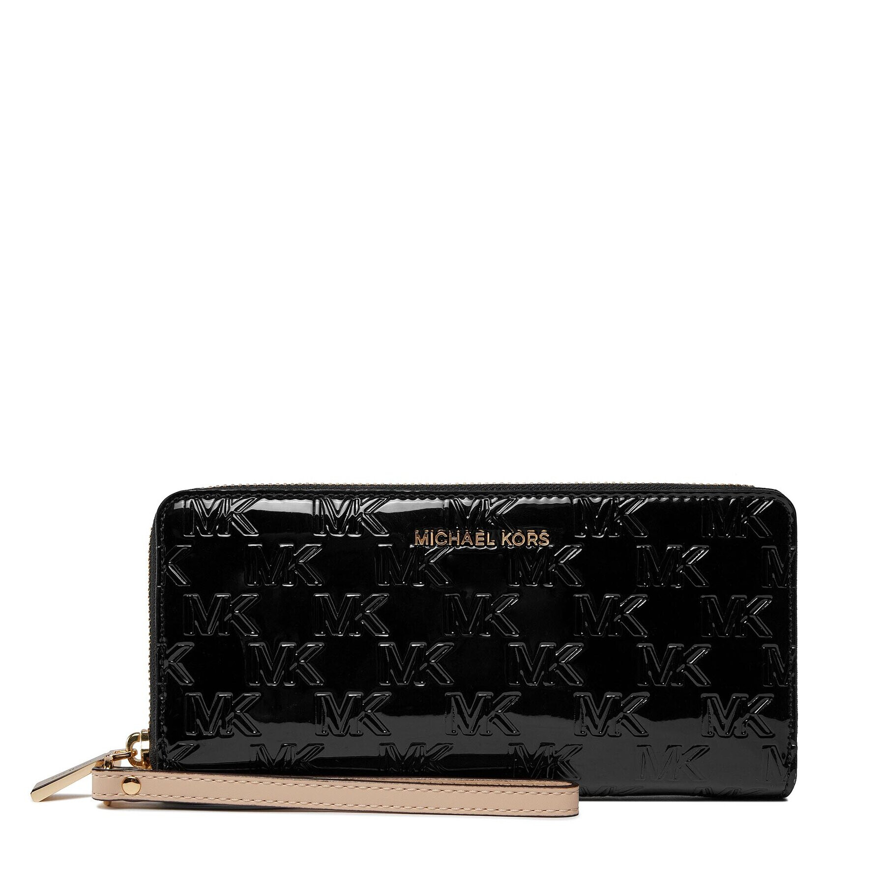 MICHAEL Michael Kors Portofel Mare de Damă Large Logo Embossed 34H3GJ6T9U Negru - Pled.ro