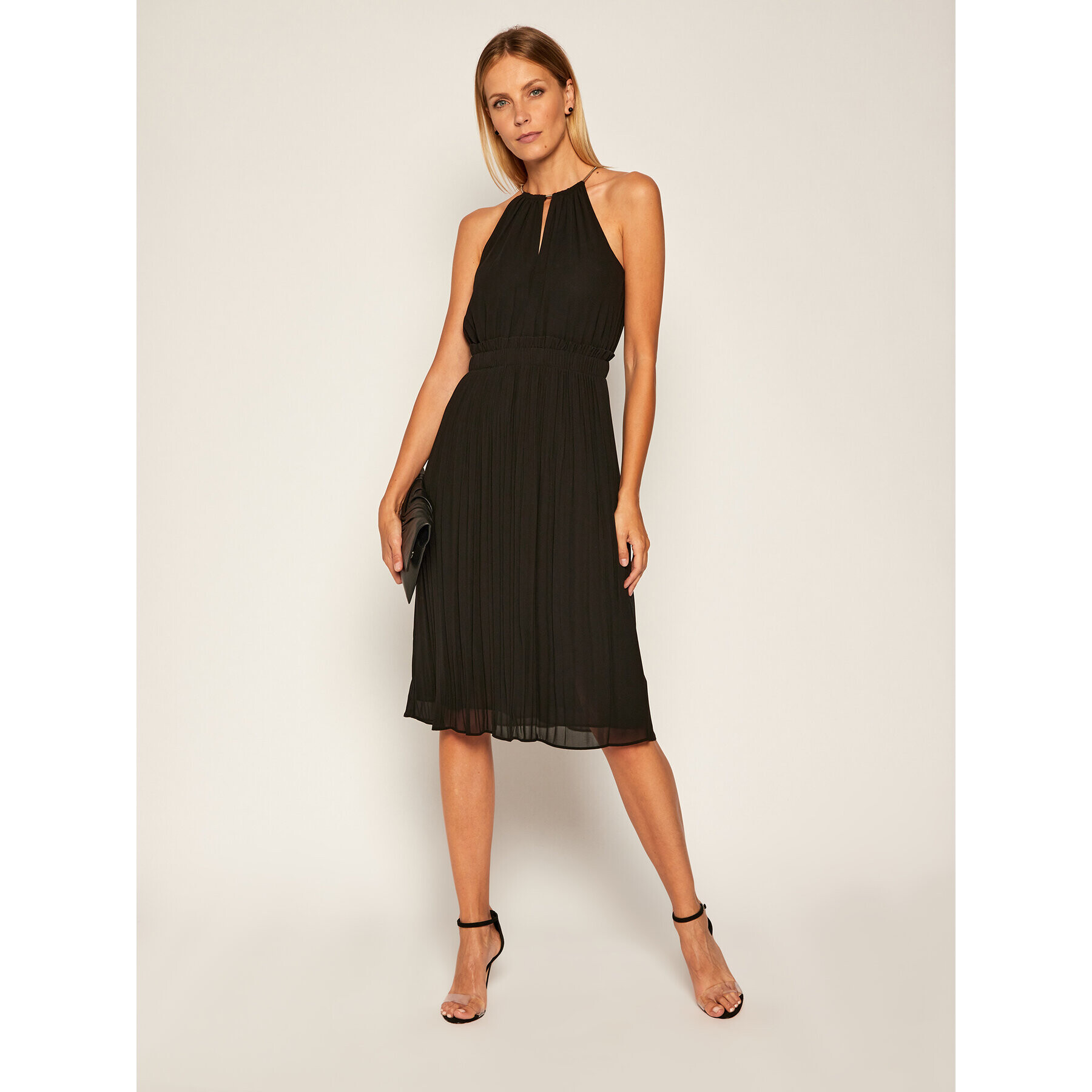 MICHAEL Michael Kors Rochie cocktail Chain MB98X037R3 Negru Regular Fit - Pled.ro