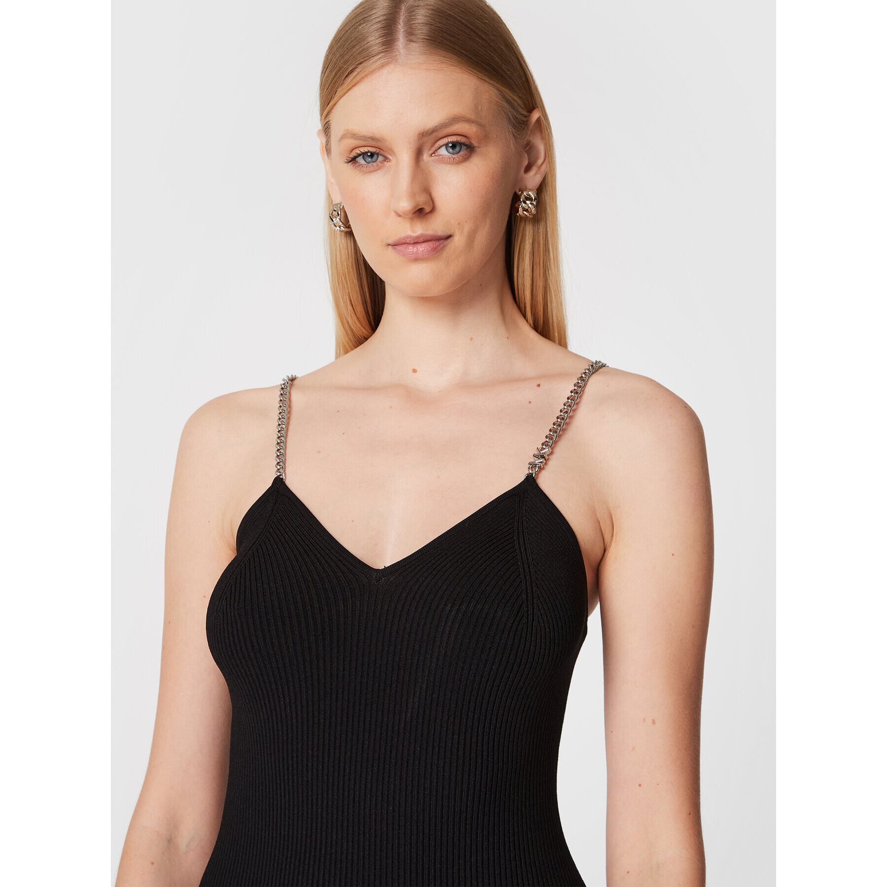 MICHAEL Michael Kors Rochie cocktail MF281D933D Negru Slim Fit - Pled.ro