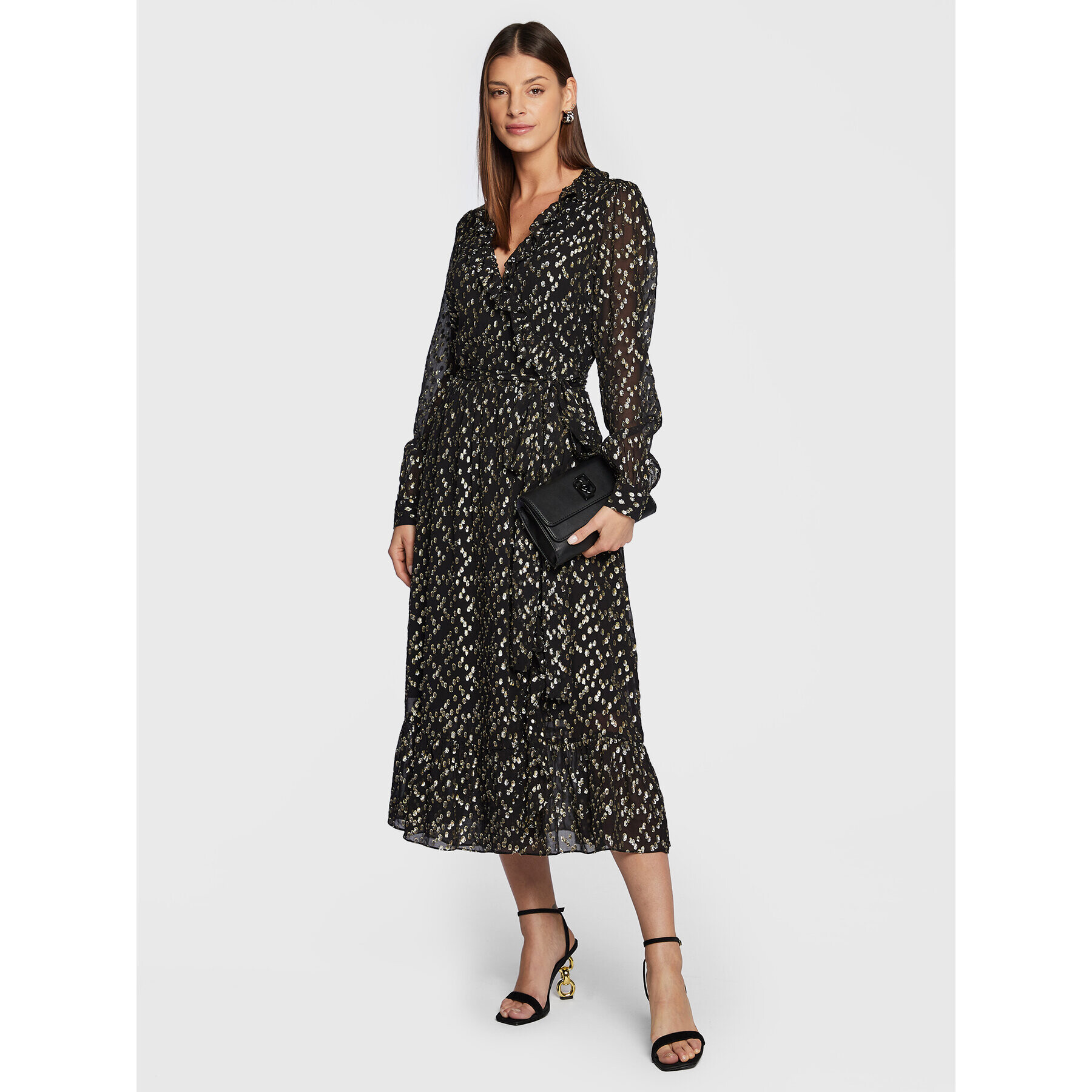 MICHAEL Michael Kors Rochie cocktail MF28Y8Z6MT Negru Regular Fit - Pled.ro