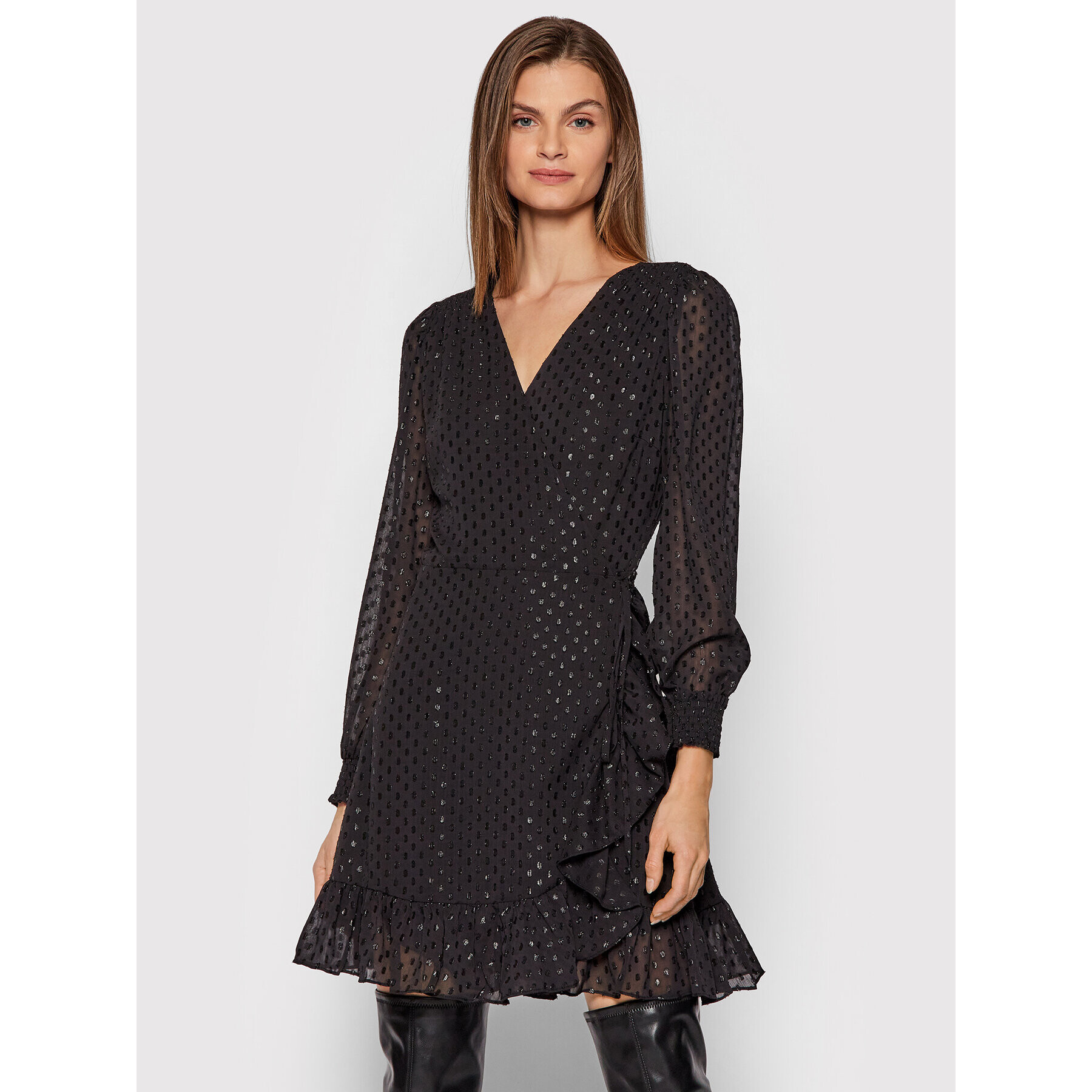 MICHAEL Michael Kors Rochie cocktail MH180W73RJ Negru Regular Fit - Pled.ro