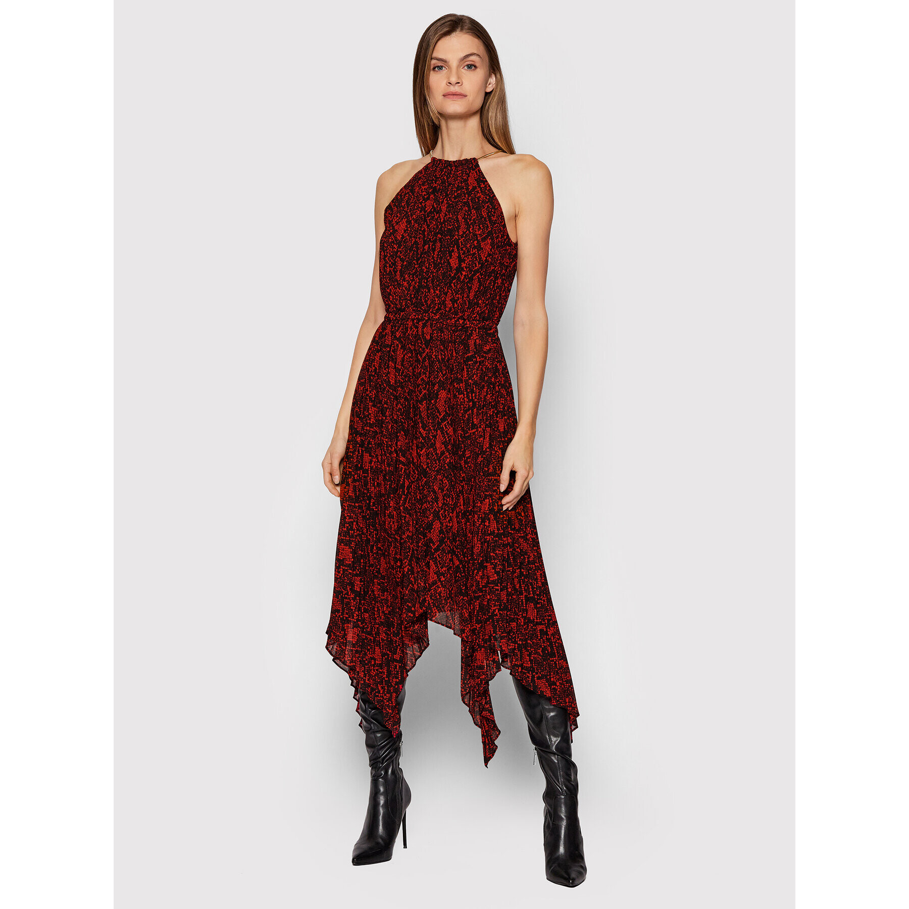 MICHAEL Michael Kors Rochie cocktail MH18ZY83VY Roșu Regular Fit - Pled.ro