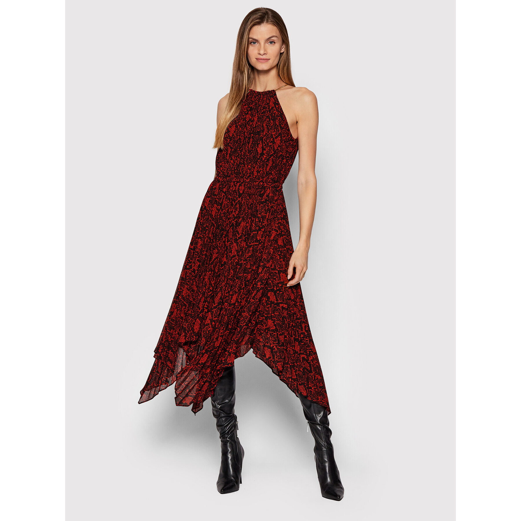 MICHAEL Michael Kors Rochie cocktail MH18ZY83VY Roșu Regular Fit - Pled.ro