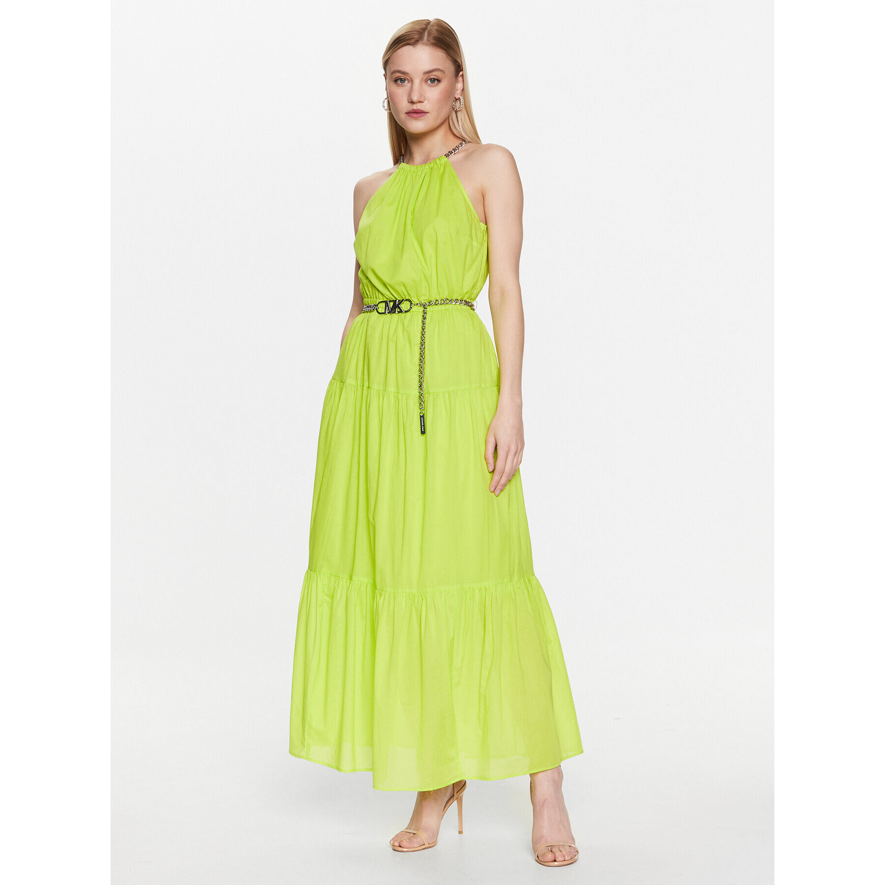 MICHAEL Michael Kors Rochie de zi MS381P04YJ Verde Regular Fit - Pled.ro