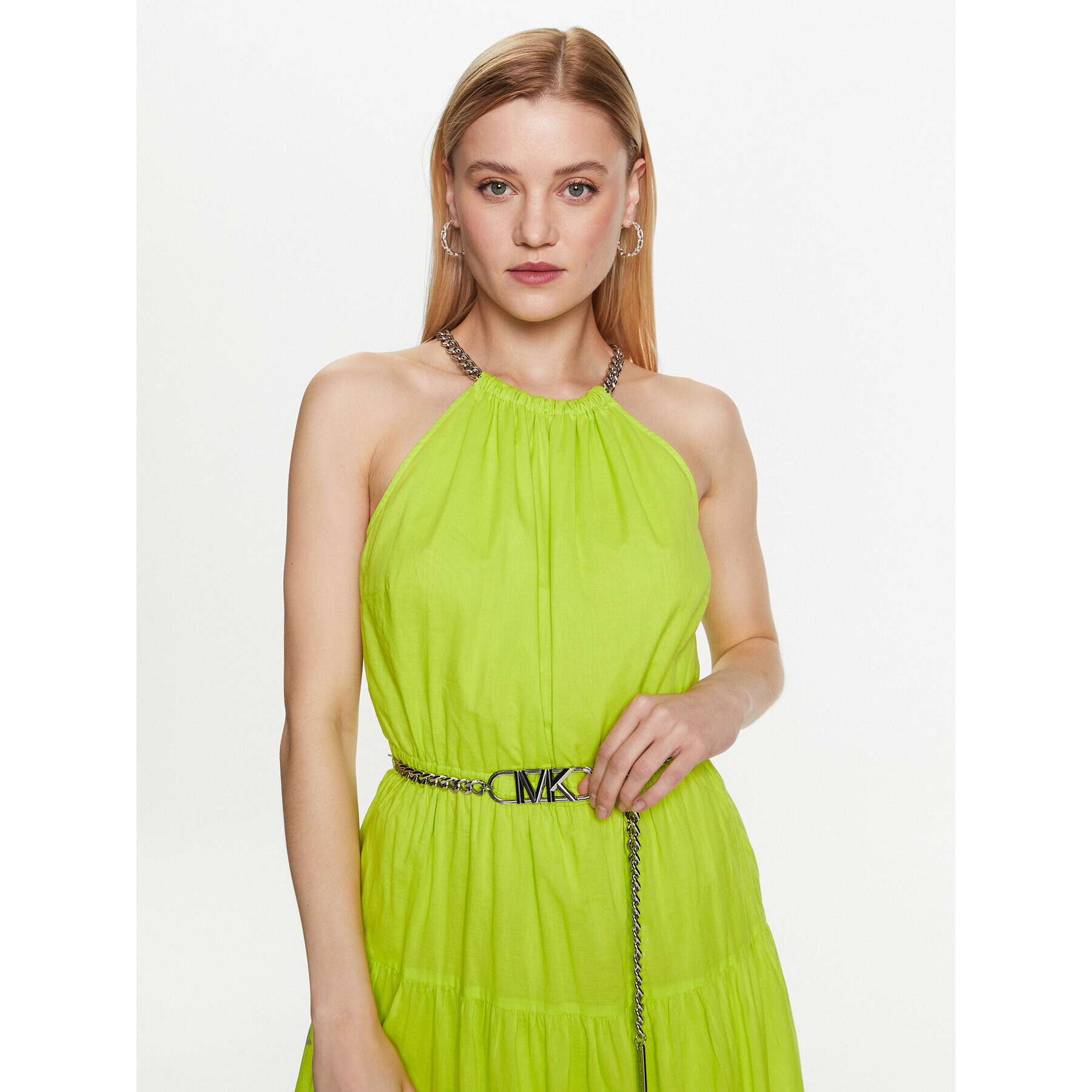 MICHAEL Michael Kors Rochie de zi MS381P04YJ Verde Regular Fit - Pled.ro