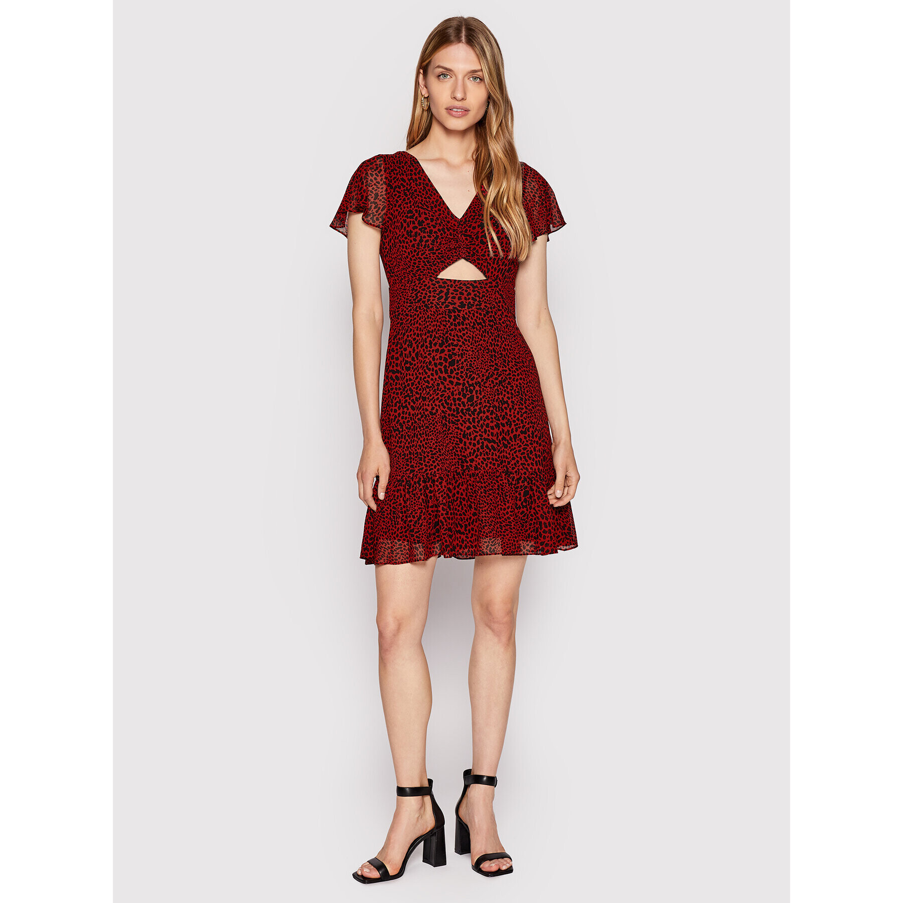 MICHAEL Michael Kors Rochie de zi MU2814Y6G4 Roșu Regular Fit - Pled.ro