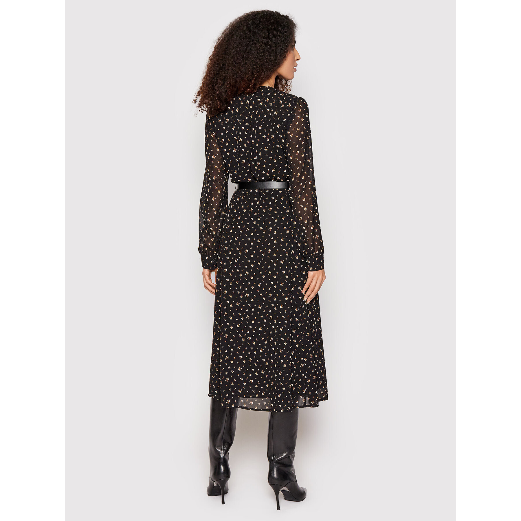 MICHAEL Michael Kors Rochie tip cămașă Kate MH18Y464PE Negru Regular Fit - Pled.ro