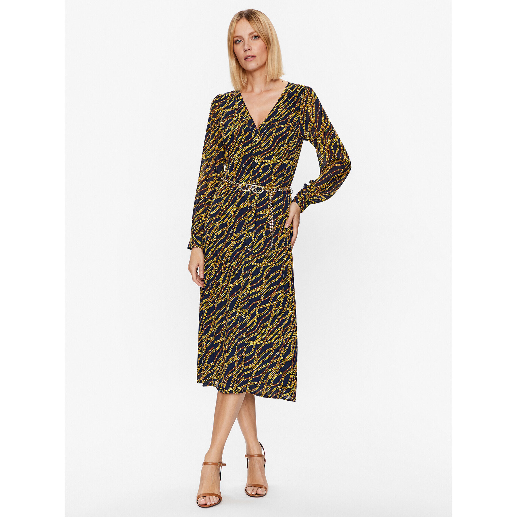 MICHAEL Michael Kors Rochie tip cămașă Kate MS38Y468EV Colorat Regular Fit - Pled.ro