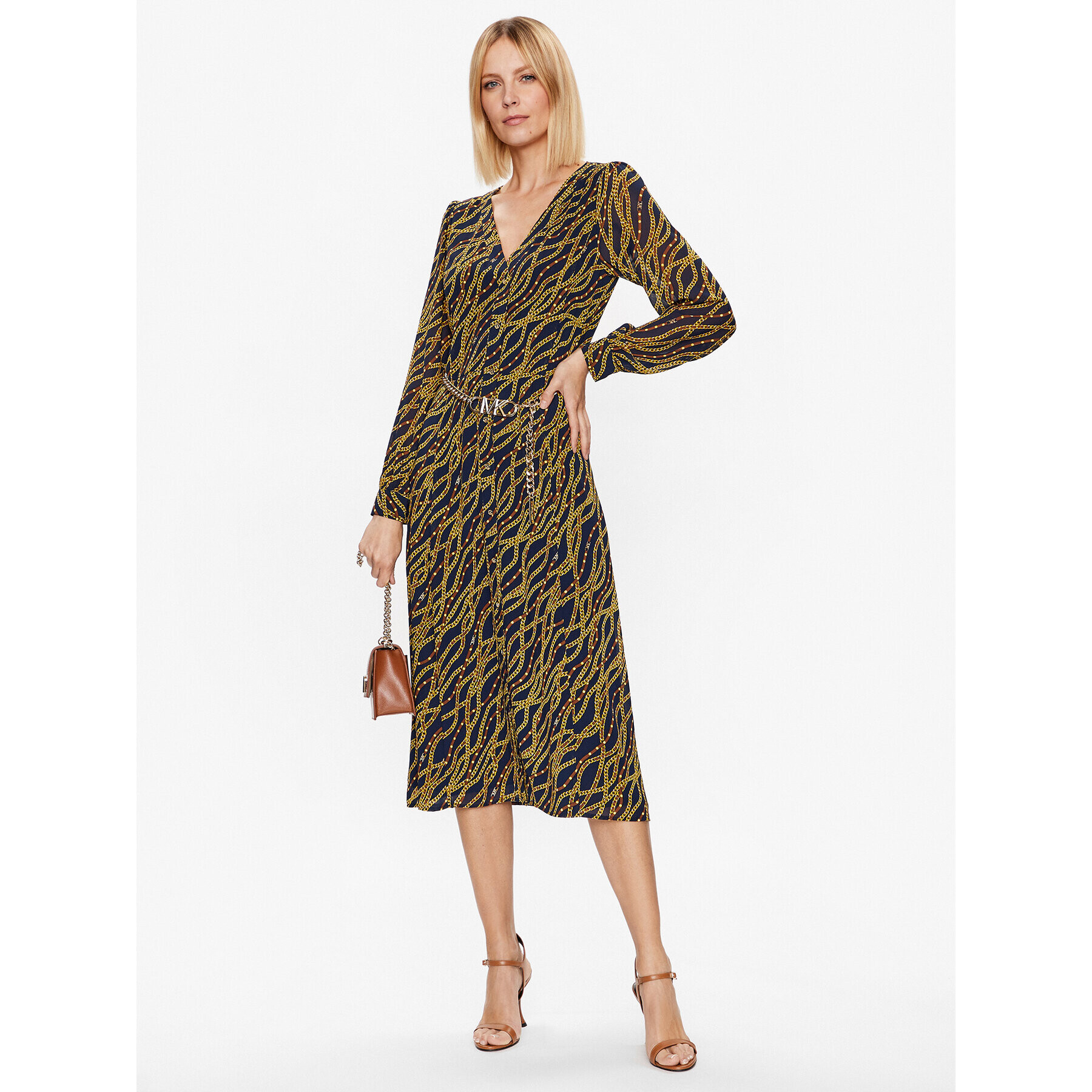 MICHAEL Michael Kors Rochie tip cămașă Kate MS38Y468EV Colorat Regular Fit - Pled.ro