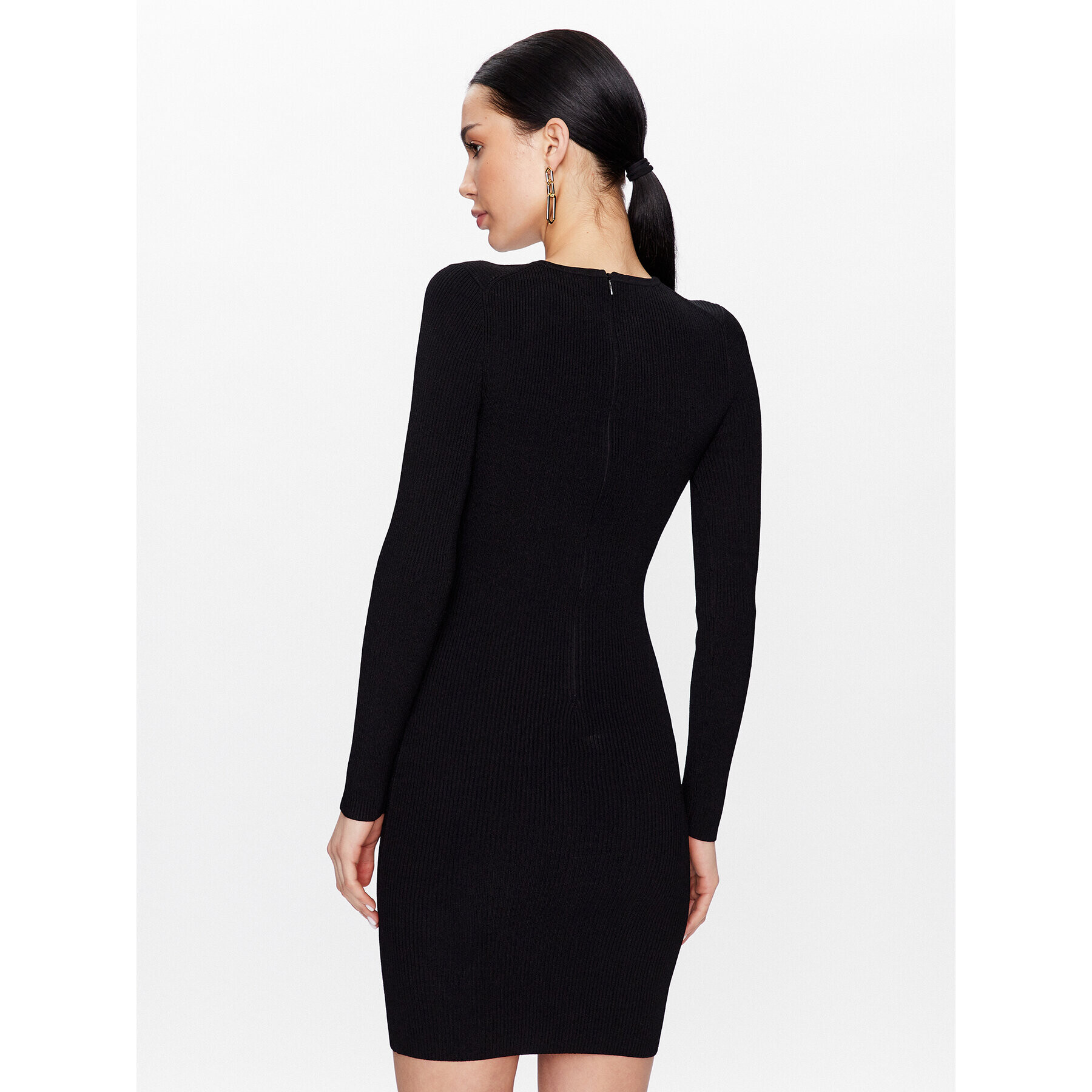 MICHAEL Michael Kors Rochie tricotată MR381FK33D Negru Slim Fit - Pled.ro