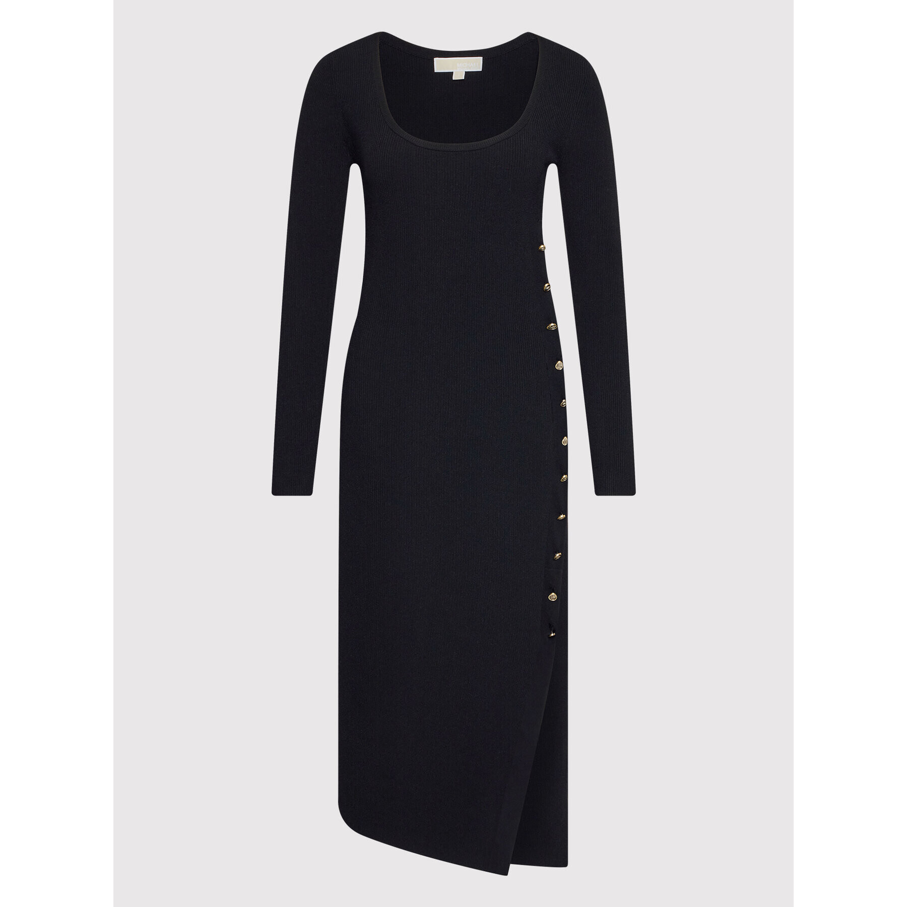 MICHAEL Michael Kors Rochie tricotată MU2817U33D Negru Slim Fit - Pled.ro