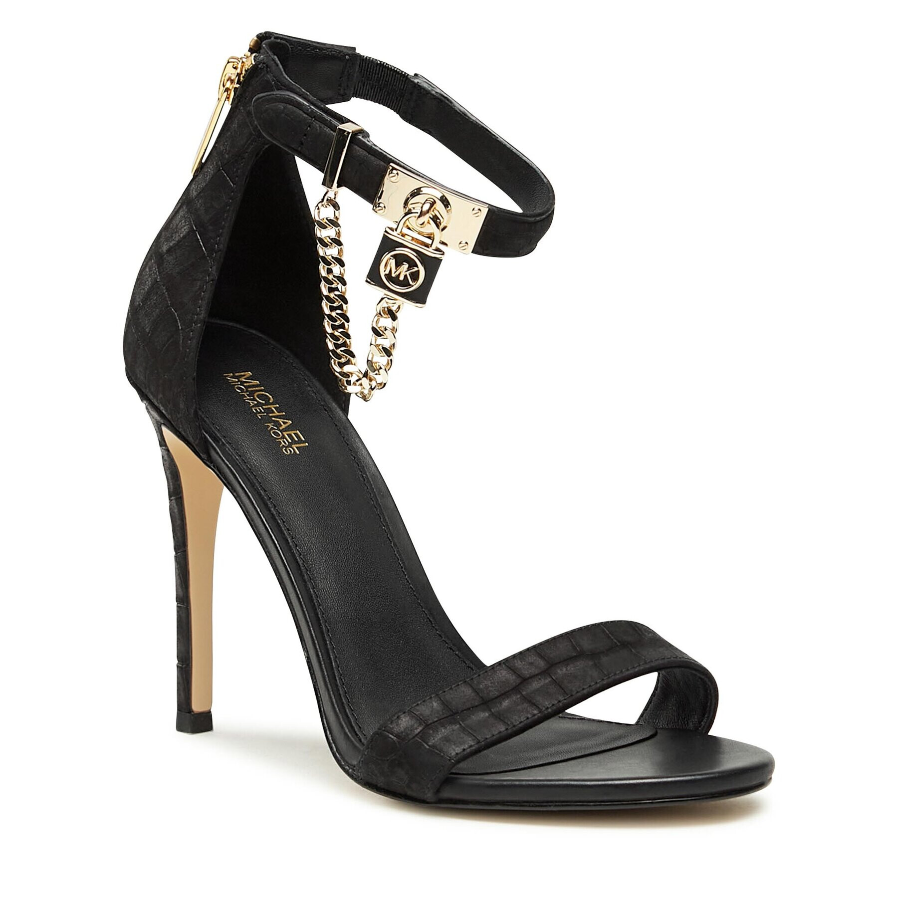 MICHAEL Michael Kors Sandale Hamilton Heeled Sandal 40F3HAHS1E Negru - Pled.ro