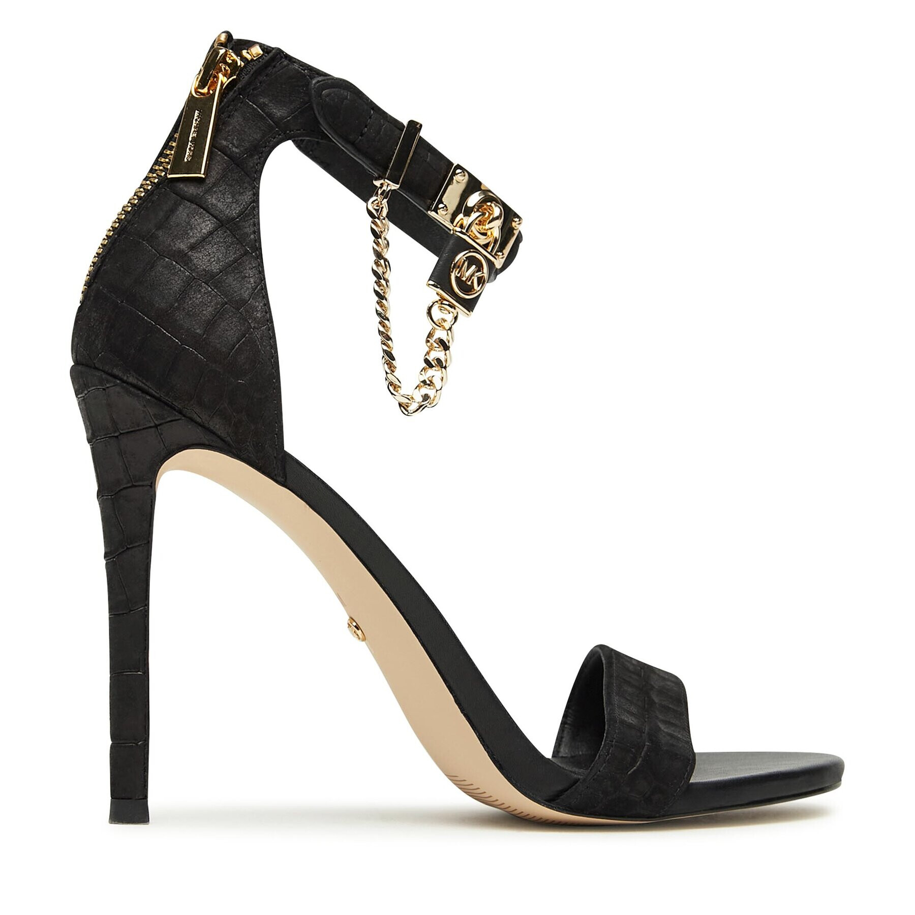 MICHAEL Michael Kors Sandale Hamilton Heeled Sandal 40F3HAHS1E Negru - Pled.ro