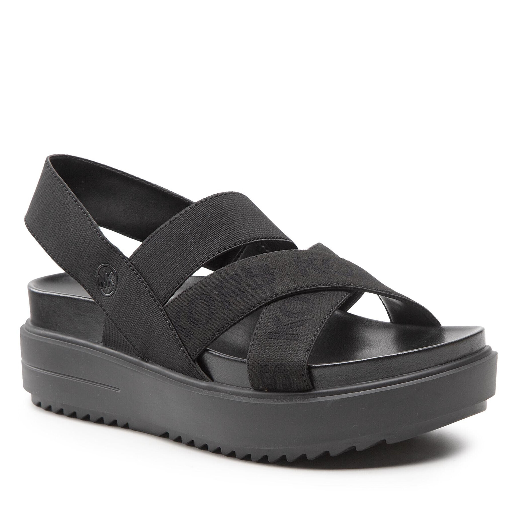 MICHAEL Michael Kors Sandale Larson Strap Sandal 43T2LSFA2D Negru - Pled.ro