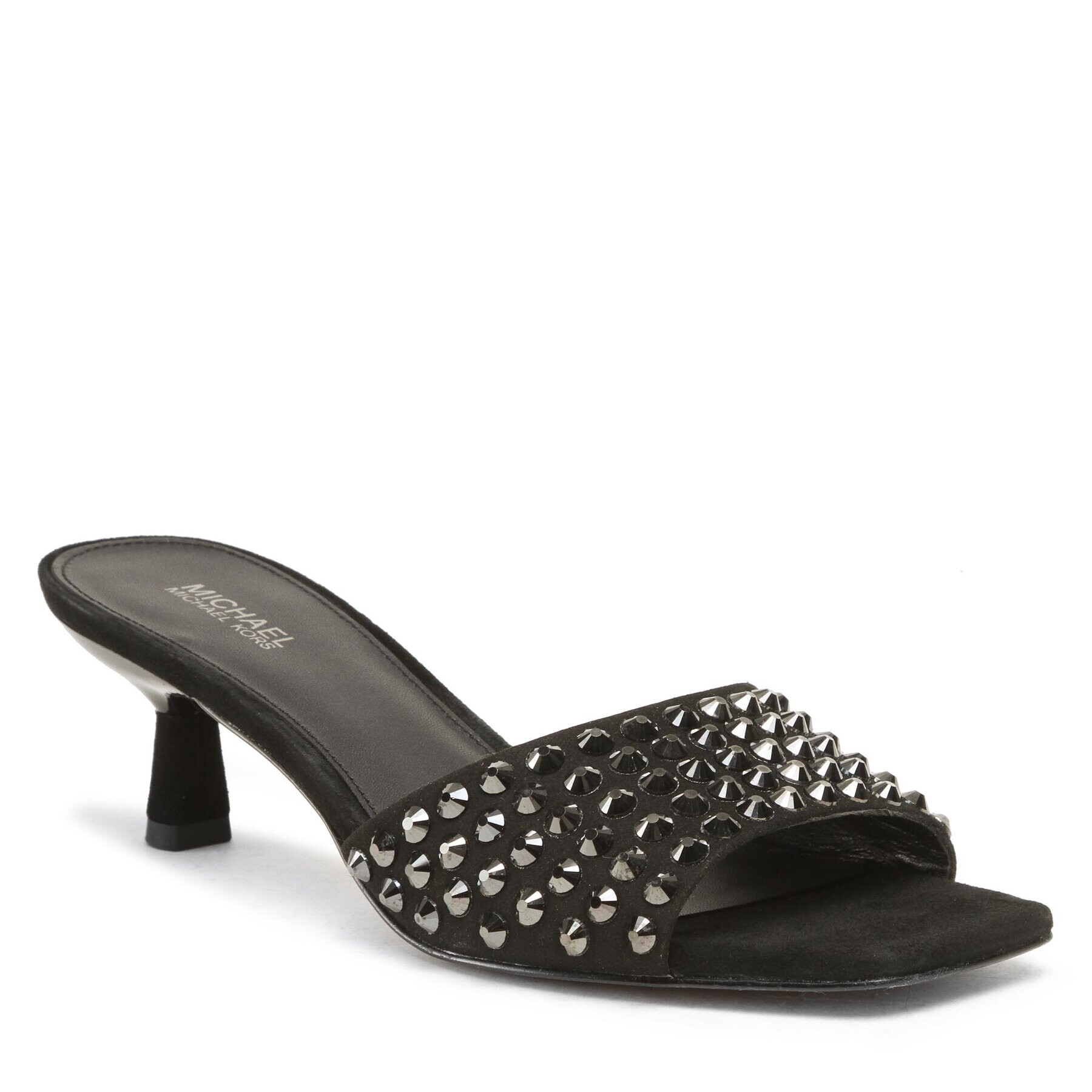 MICHAEL Michael Kors Șlapi Amal Kitten Sandal 40F2AMMA2S Negru - Pled.ro