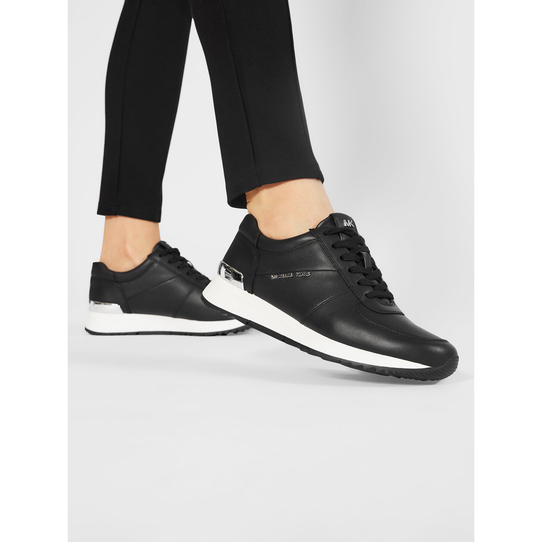 MICHAEL Michael Kors Sneakers Allie Trainer 43R5ALFP3L Negru - Pled.ro