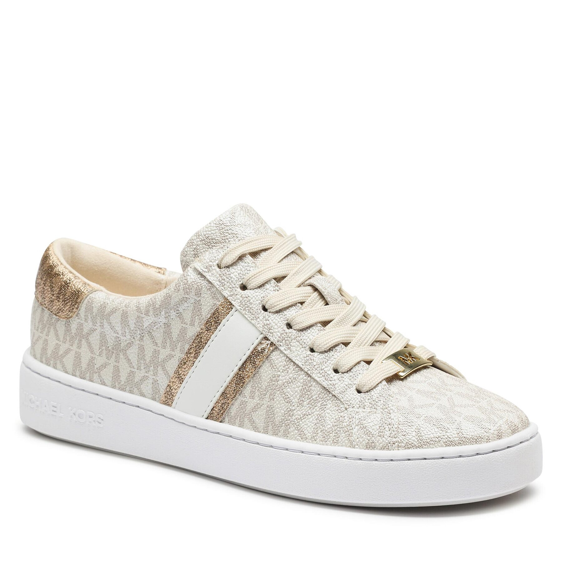 MICHAEL Michael Kors Sneakers Irving Stripe Lace Up 43F3IRFS2B Écru - Pled.ro