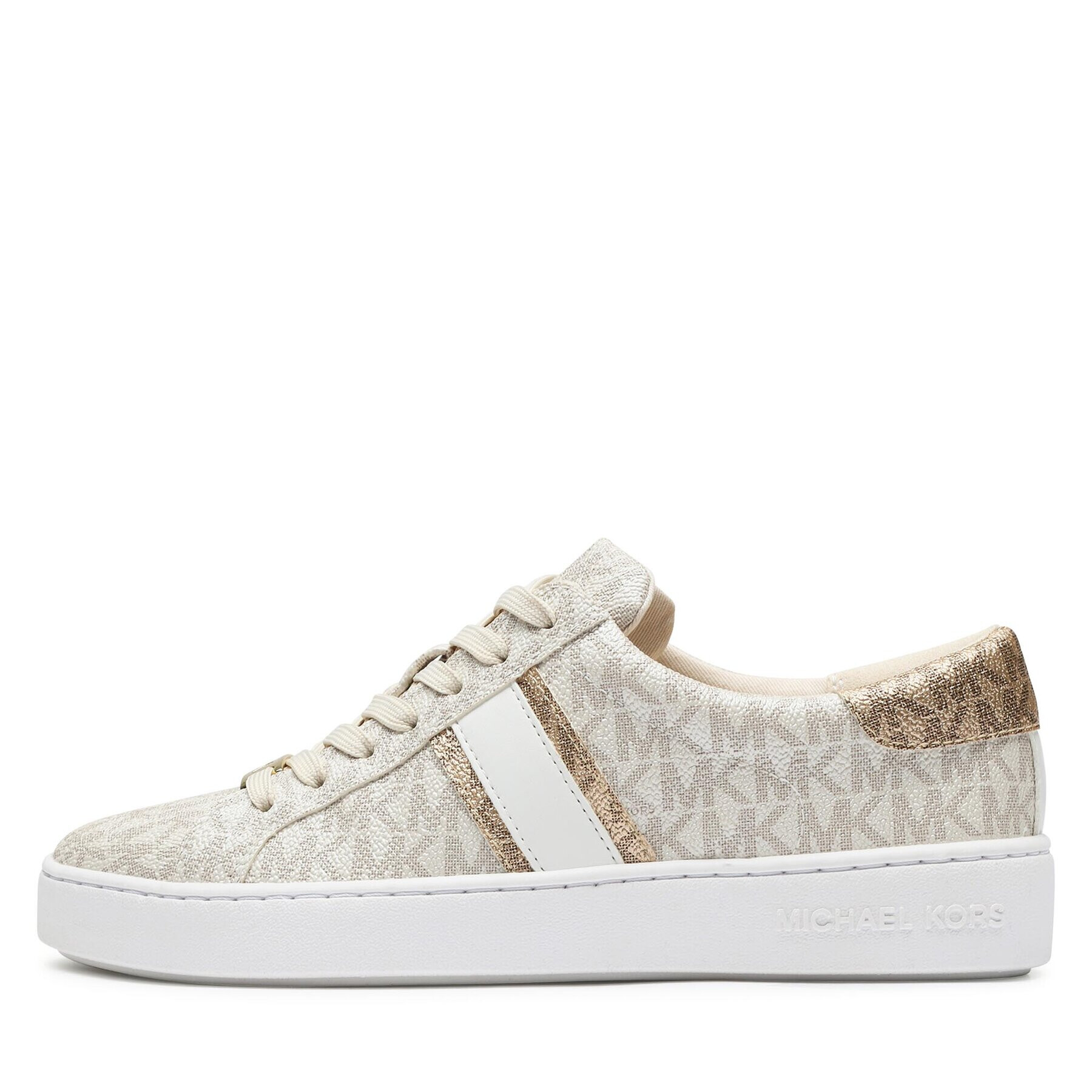 MICHAEL Michael Kors Sneakers Irving Stripe Lace Up 43F3IRFS2B Écru - Pled.ro