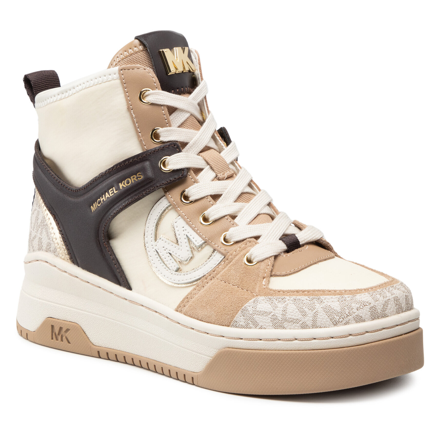 MICHAEL Michael Kors Sneakers Lexi High Top 43F1LXFS2B Bej - Pled.ro