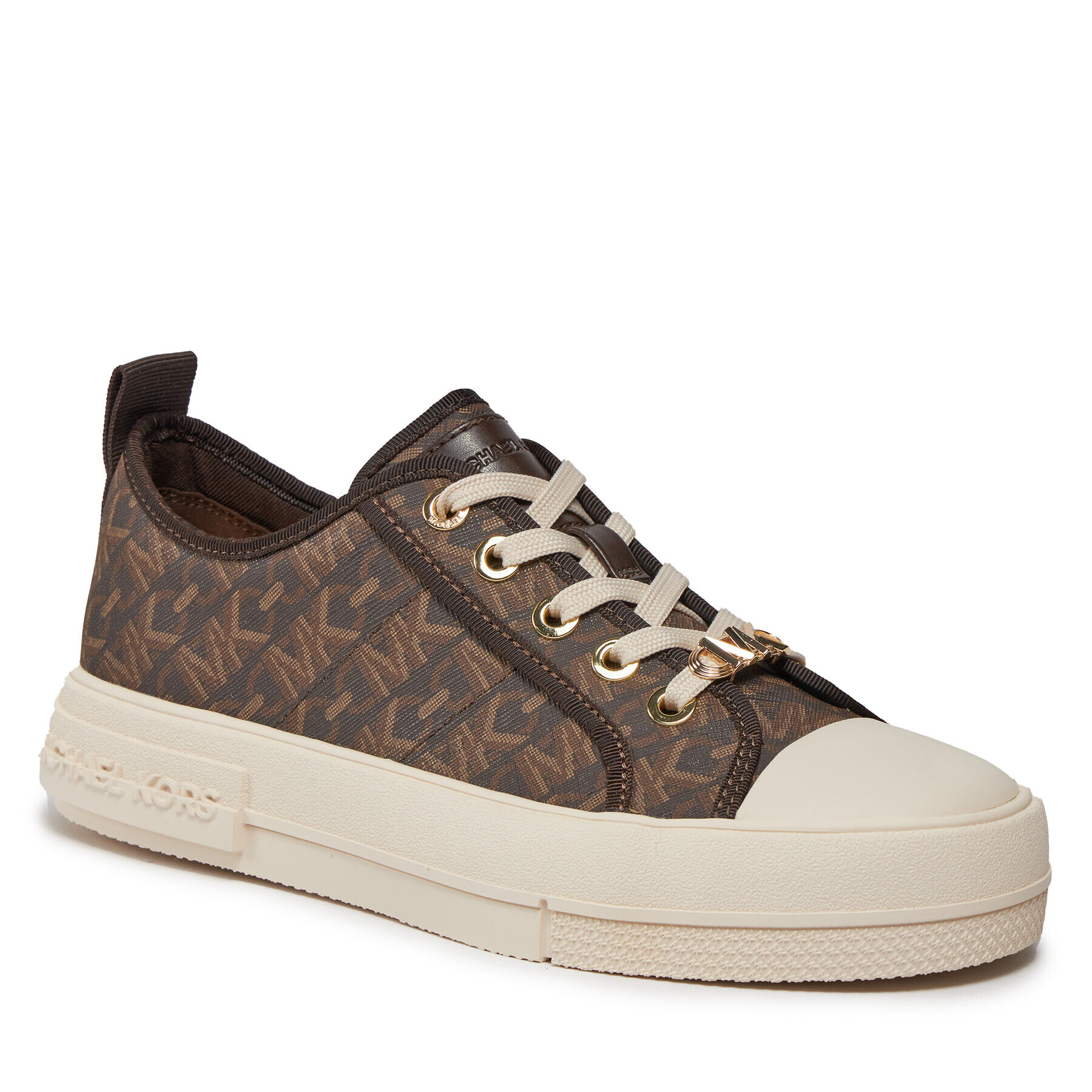 MICHAEL Michael Kors Teniși Evy Lace Up 43H3EYFS1B Maro - Pled.ro