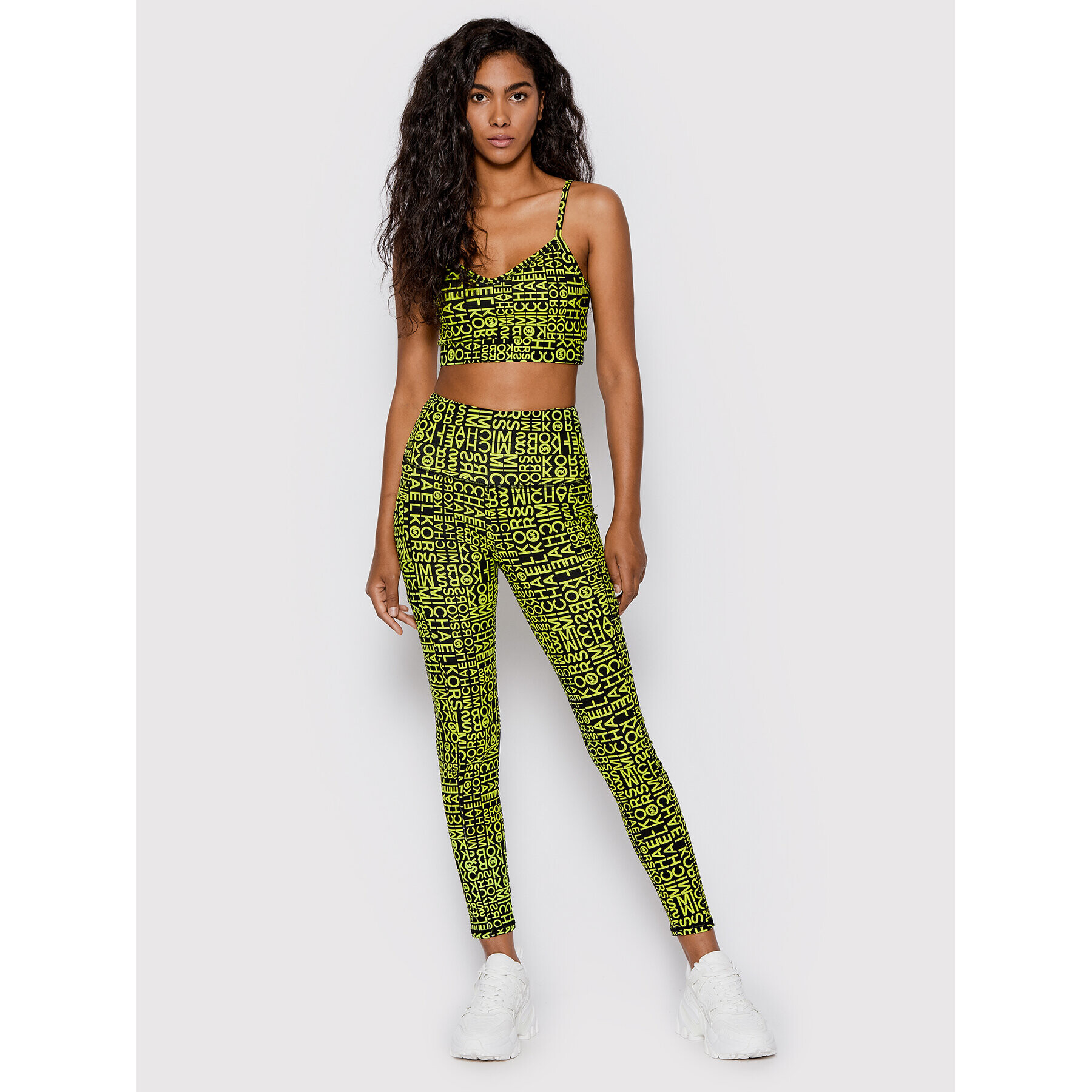 MICHAEL Michael Kors Top MS250IZ3ZU Verde Slim Fit - Pled.ro