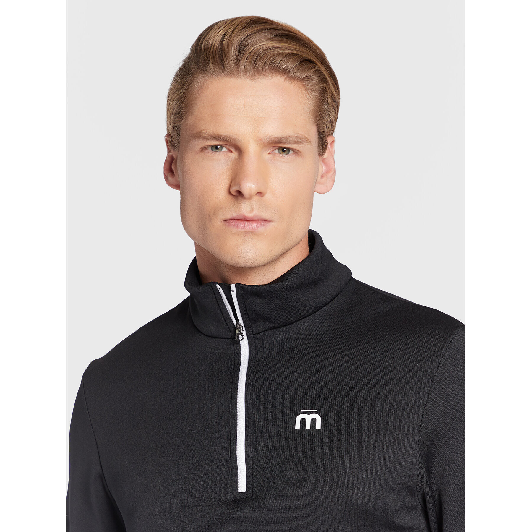 Mico Bluză tehnică MA00664 Negru Regular Fit - Pled.ro